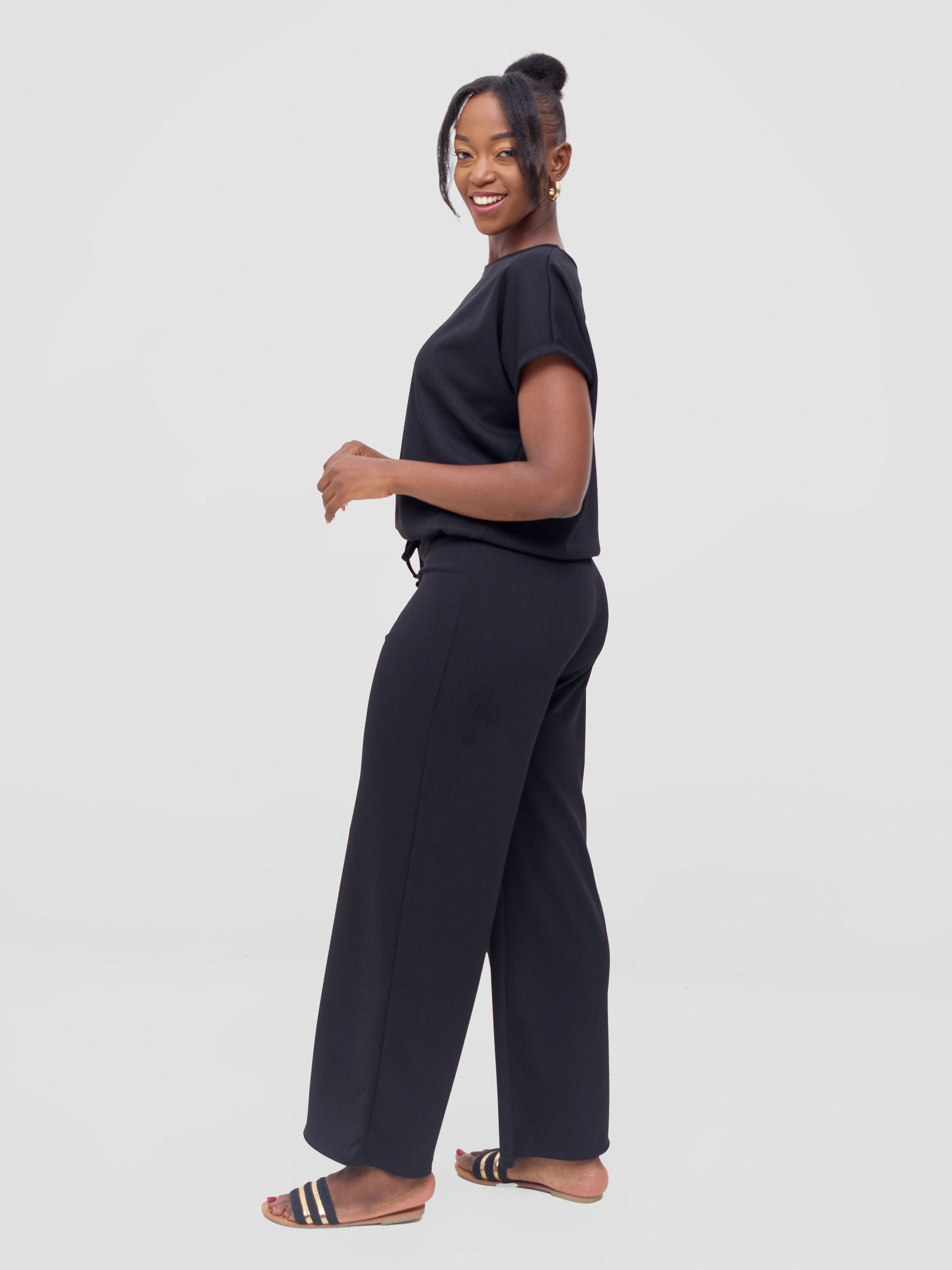 Vivo Safa Pallazo Pants - Black