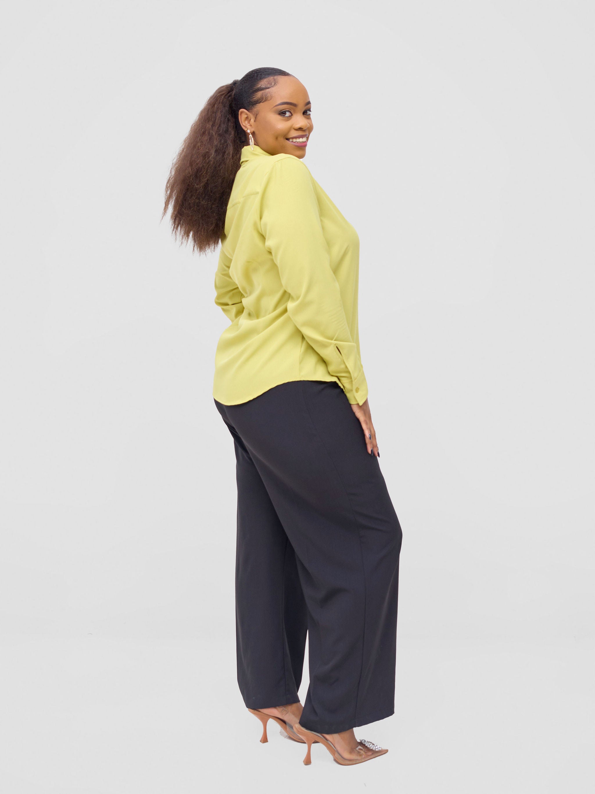Vivo Pesi Basic Long Sleeve Shirt - Lime Stripes