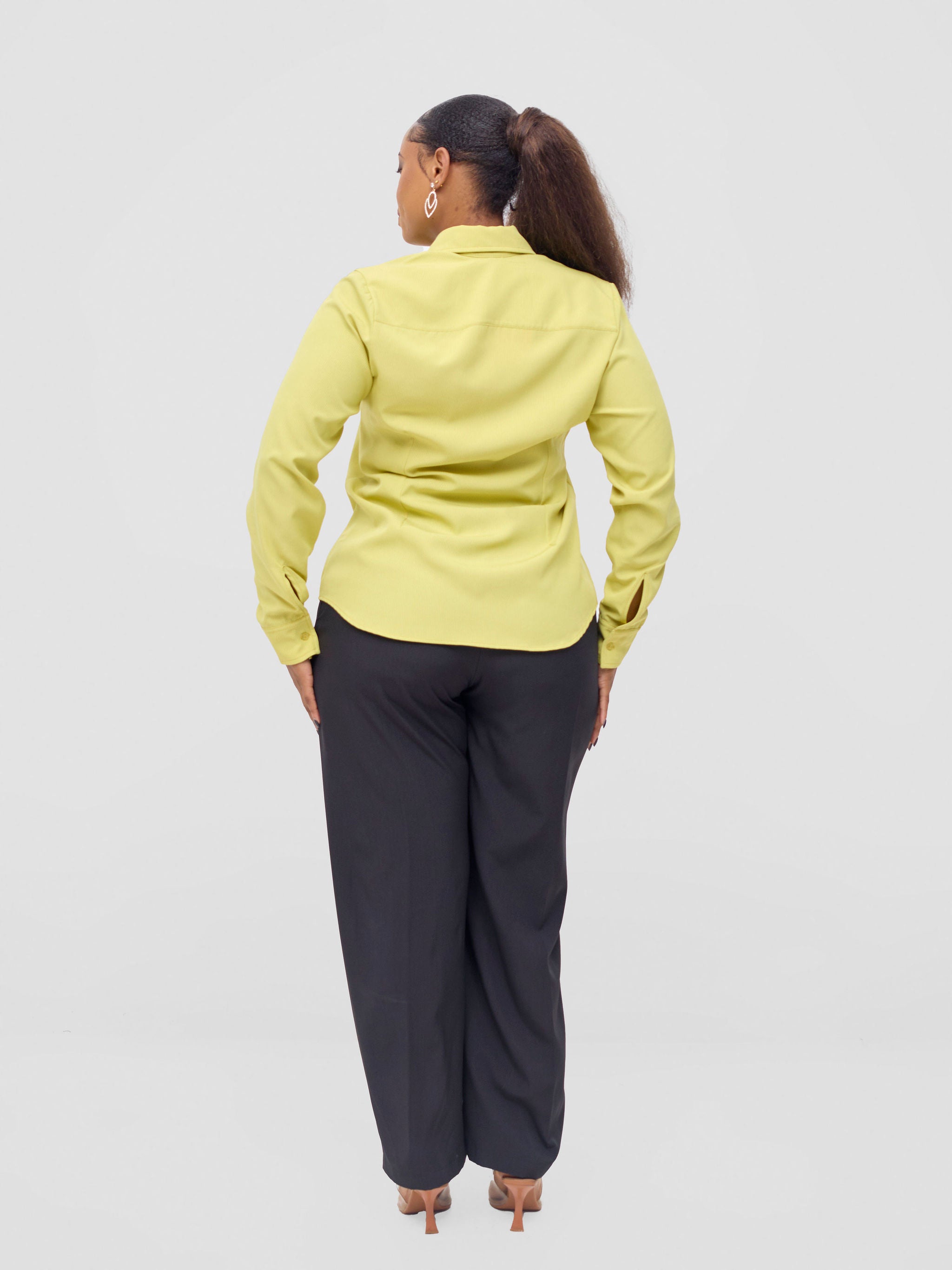 Vivo Pesi Basic Long Sleeve Shirt - Lime Stripes