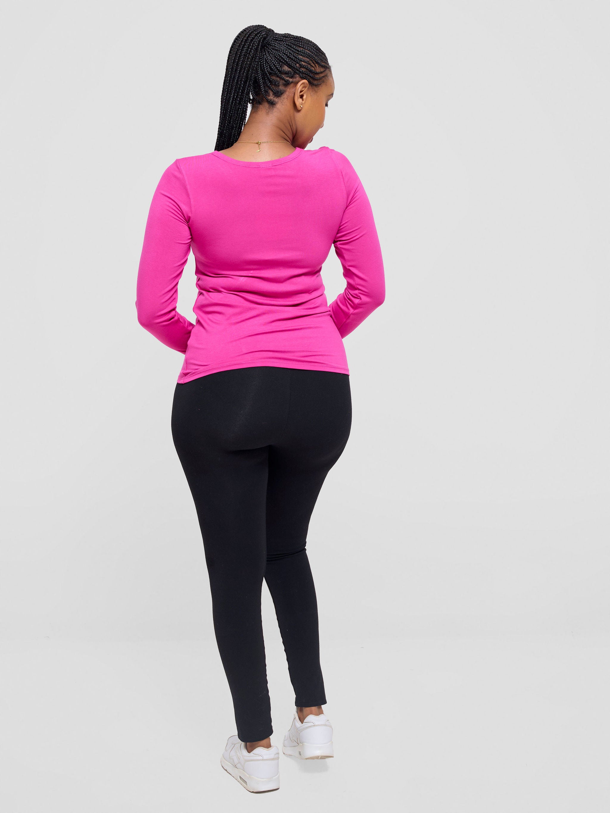 Vivo Basic Long Sleeved Top - Pink