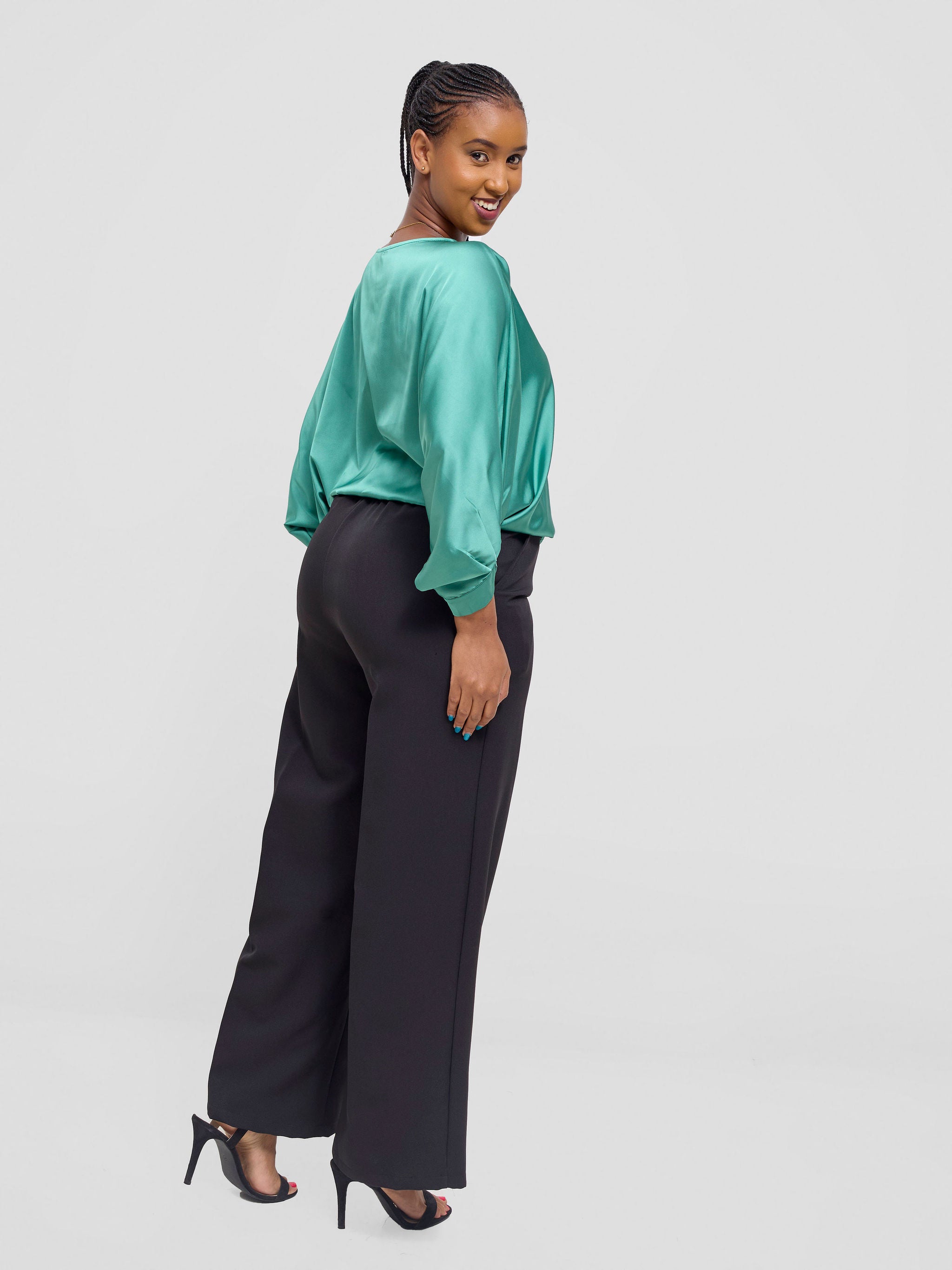 Vivo Sawari Crossed Cuff Batwing Top - Mint