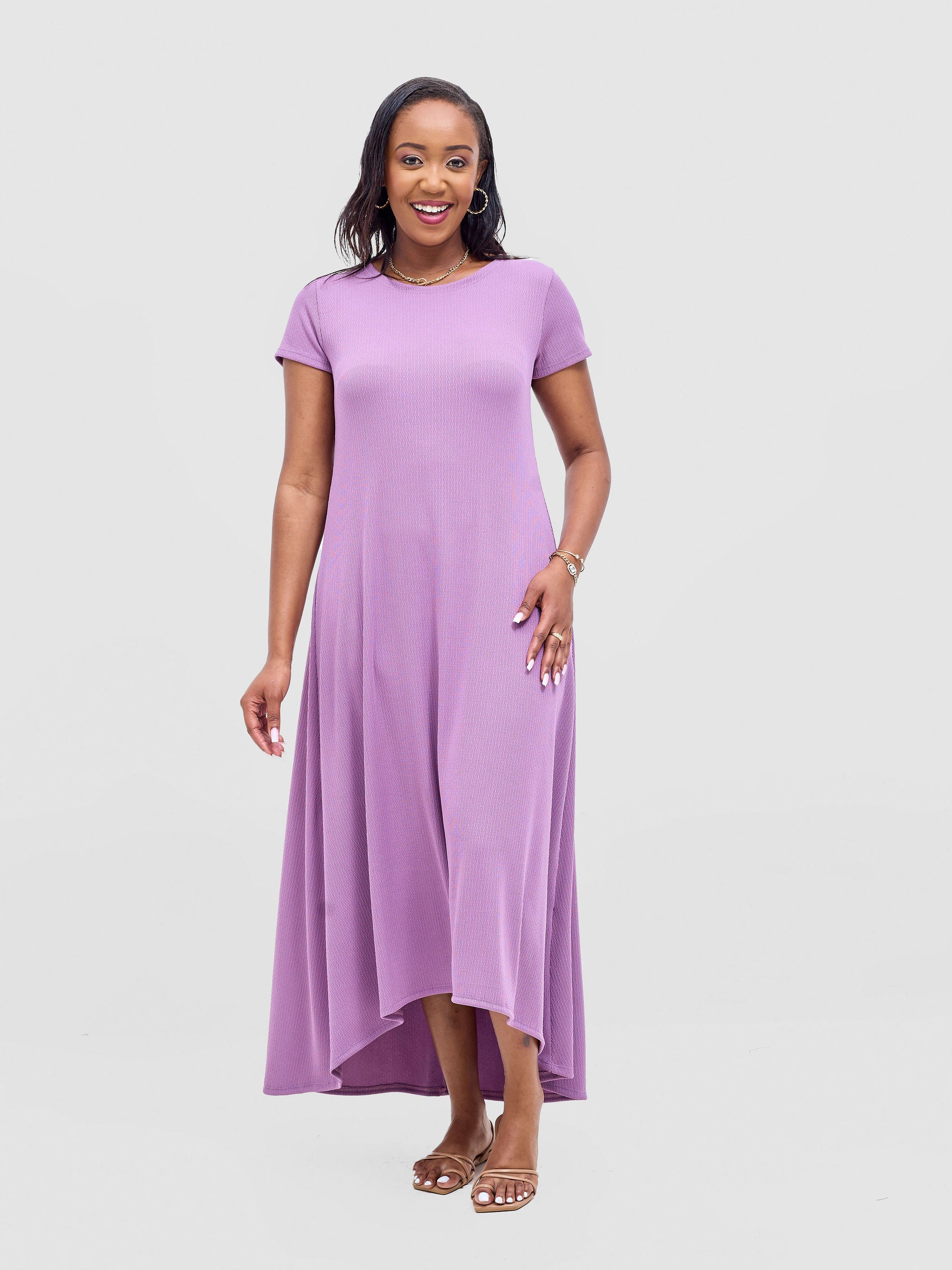 Vivo Rema High Low Maxi Dress - Lilac