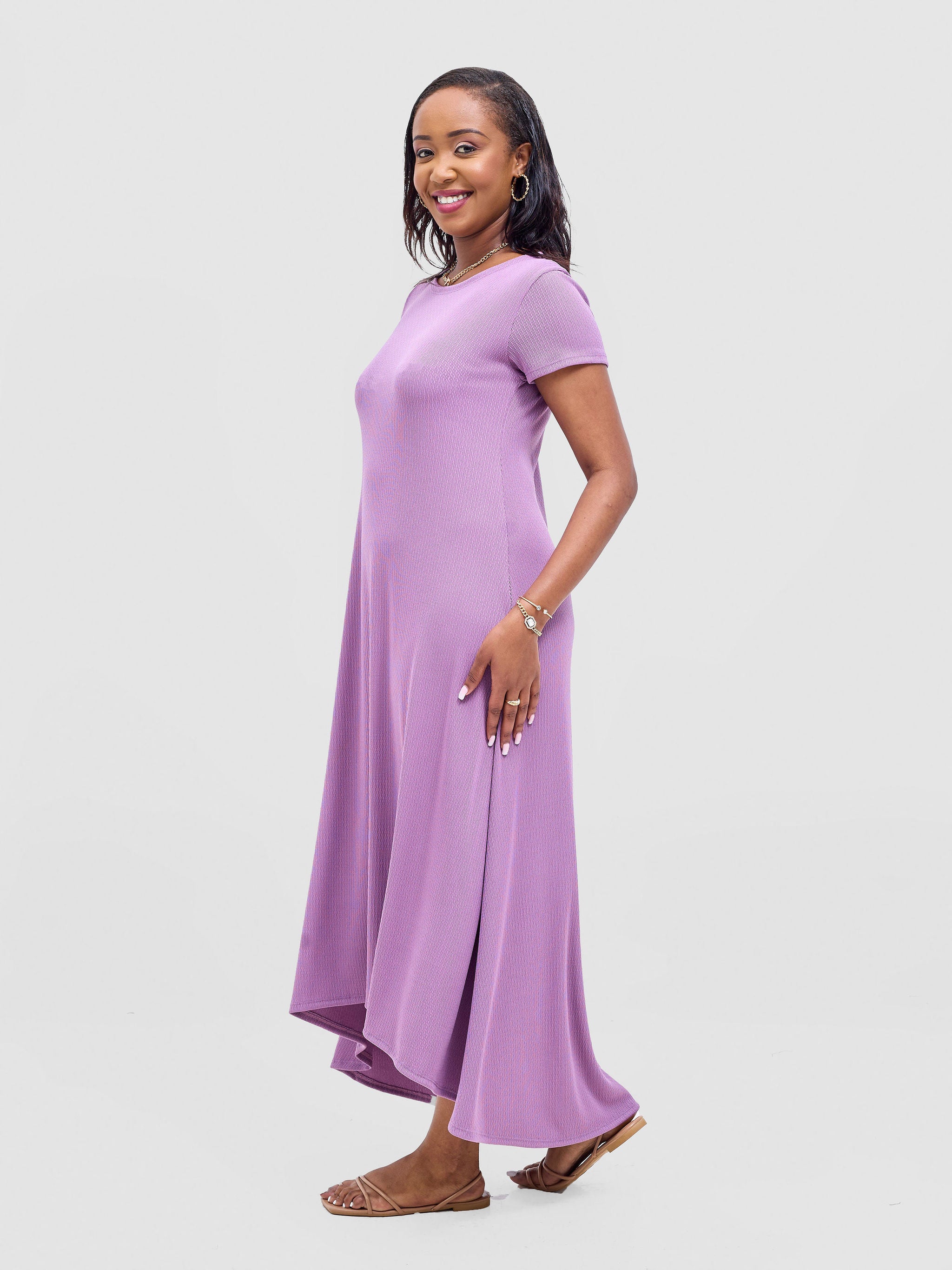 Vivo Rema High Low Maxi Dress - Lilac