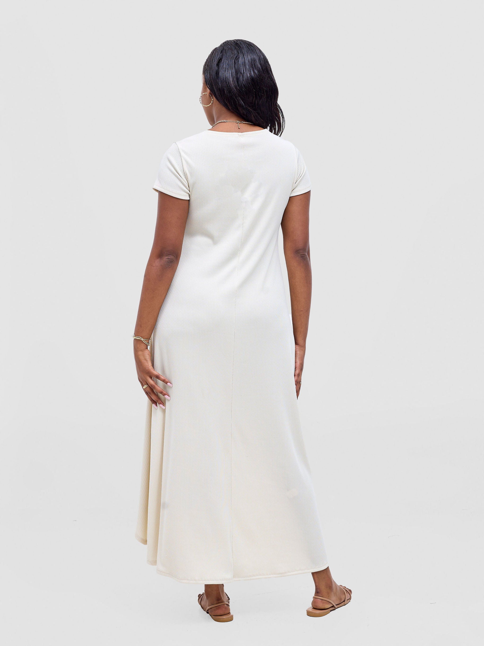 Vivo Rema High Low Maxi Dress - Peach
