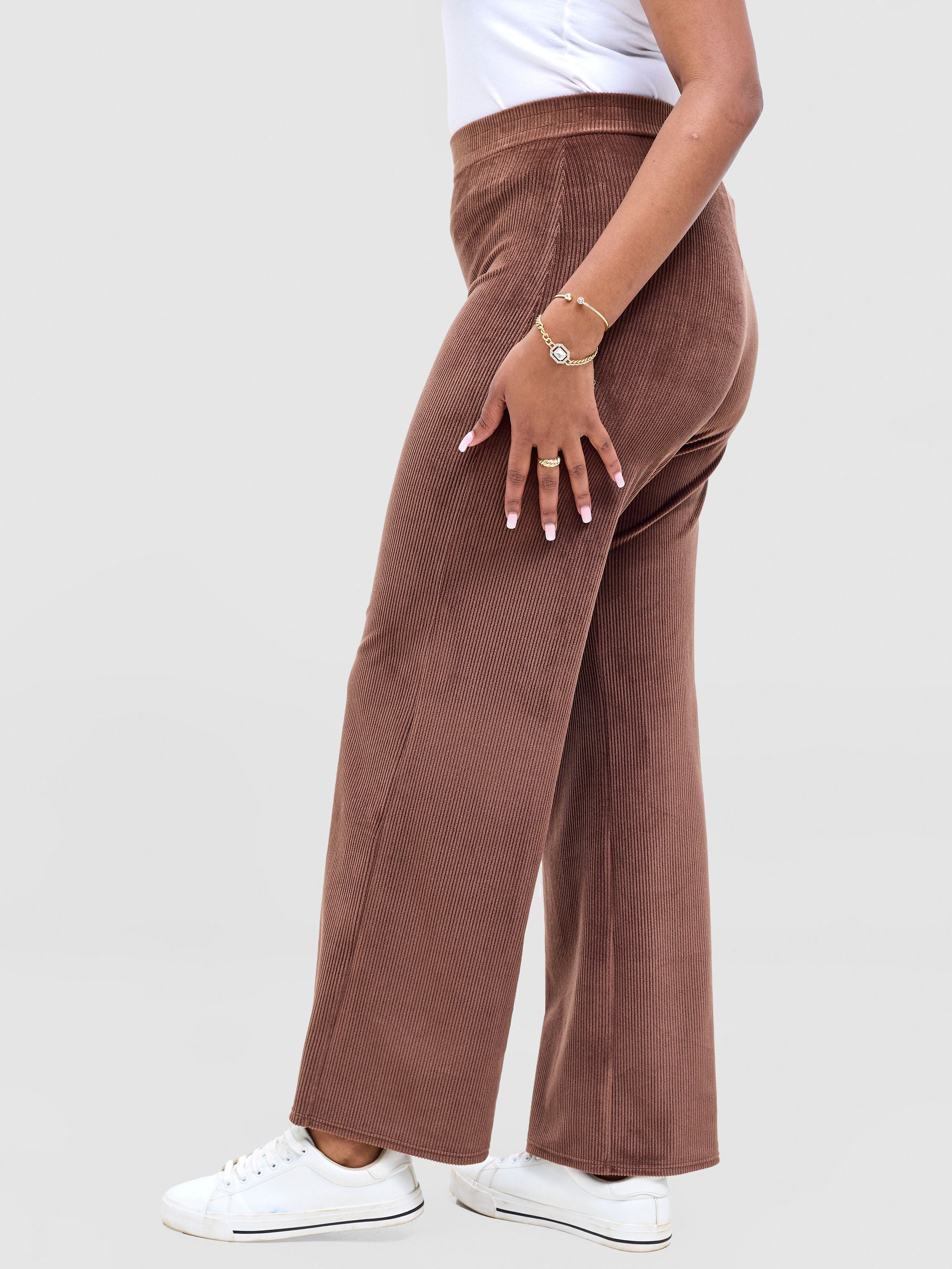 Vivo Rema Palazzo Pants - Brown