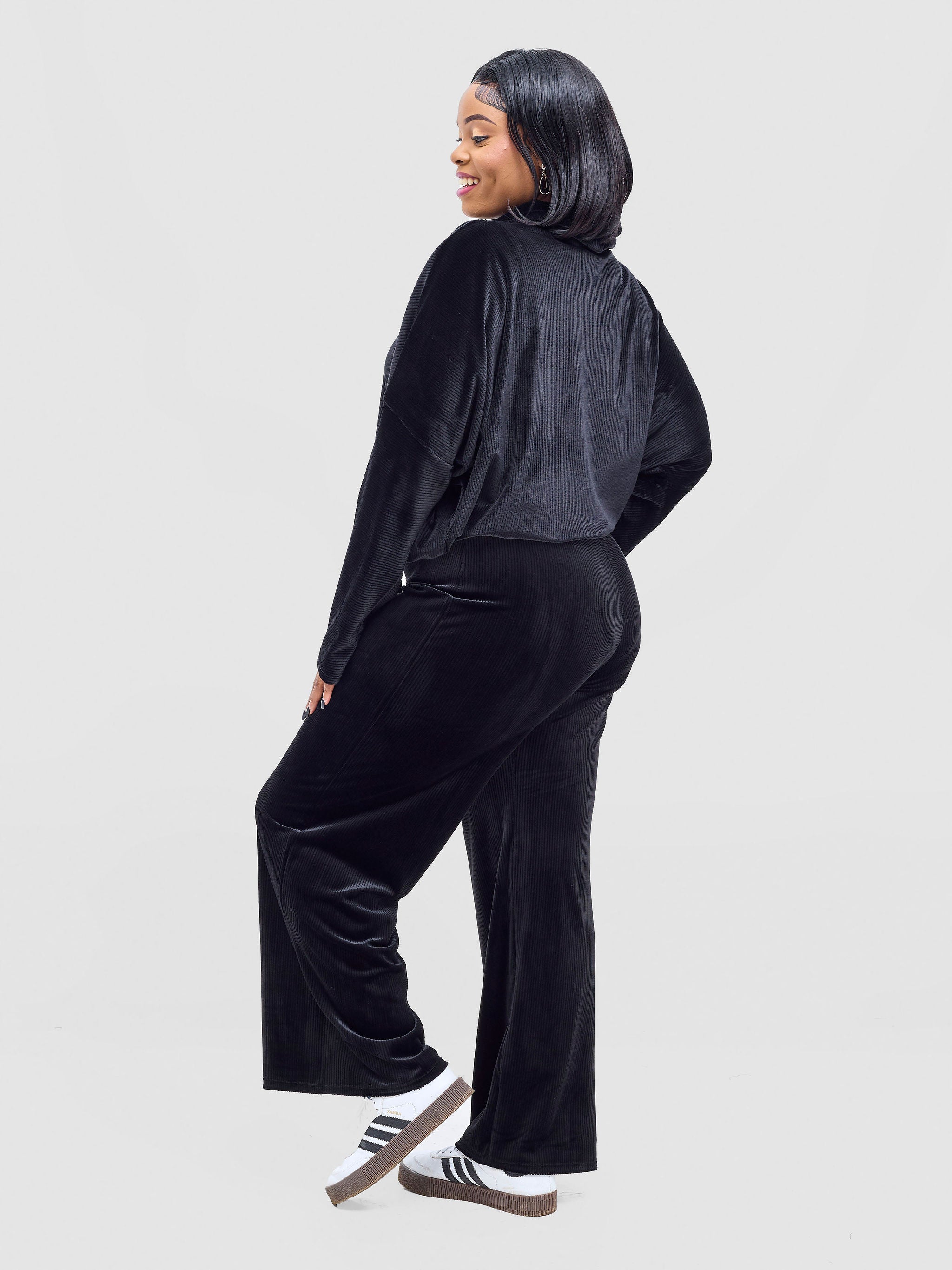 Vivo Rema Drawstring Turtleneck - Black