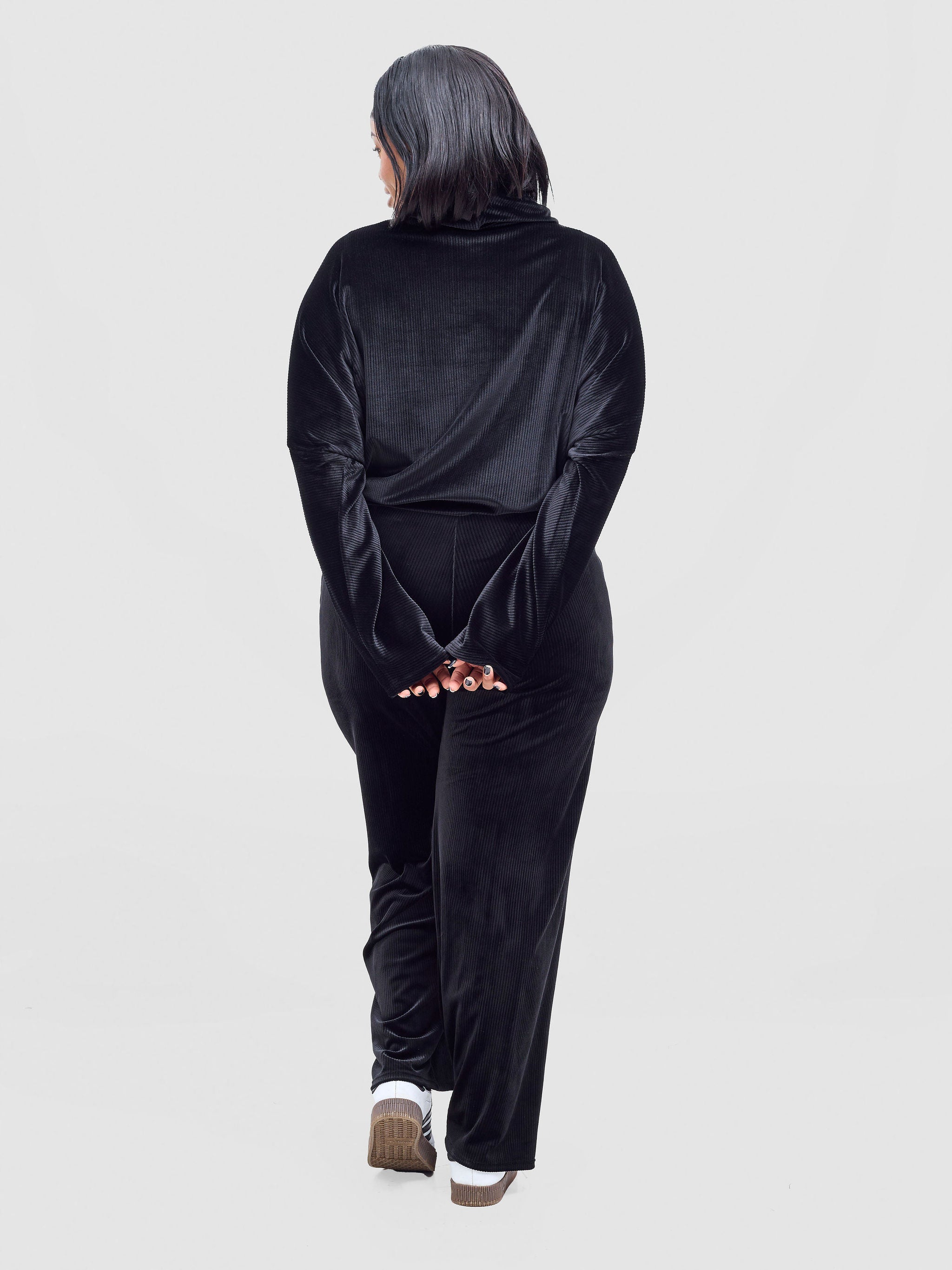 Vivo Rema Drawstring Turtleneck - Black