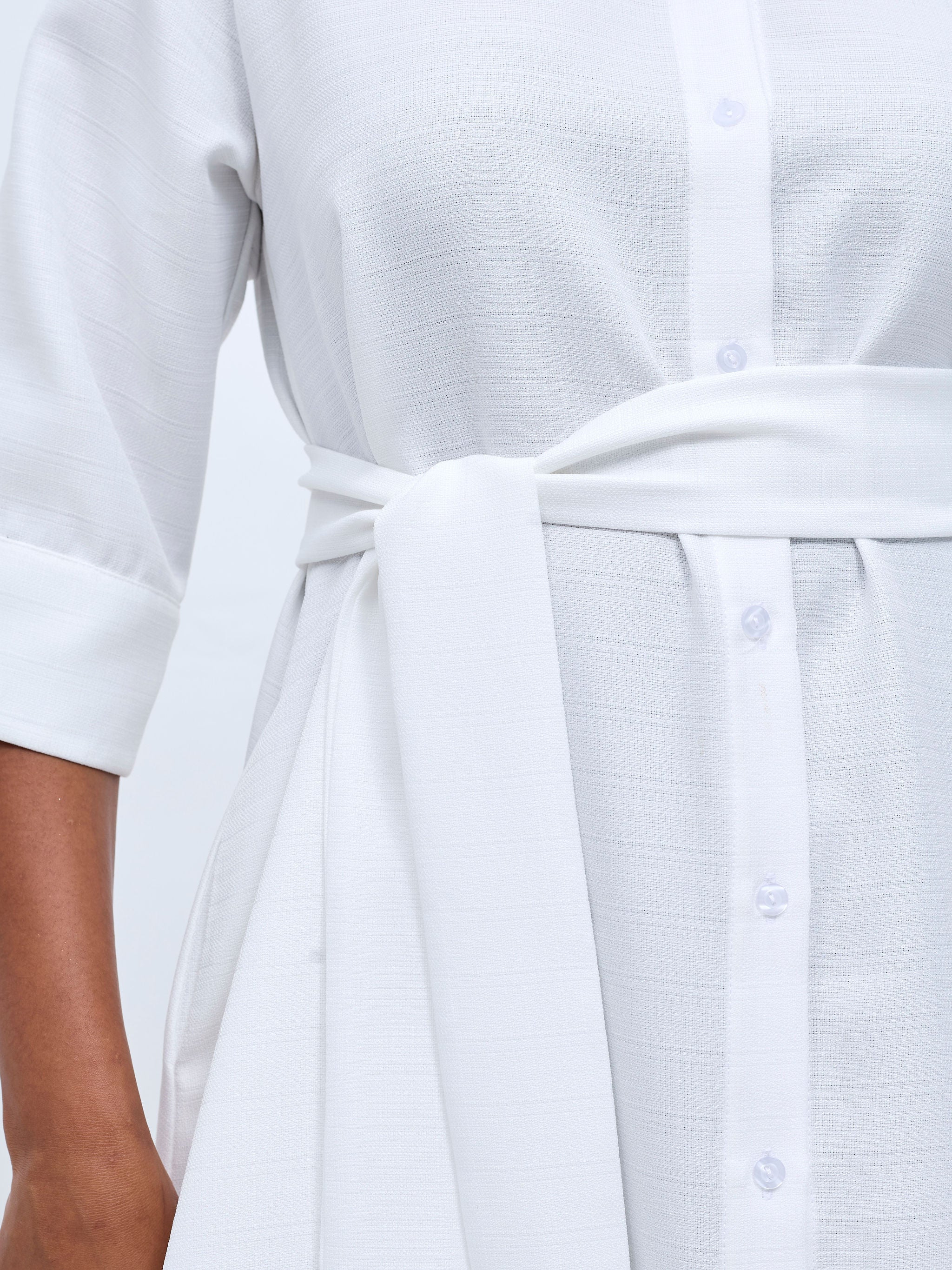 Vivo Analo Dress Coat- White