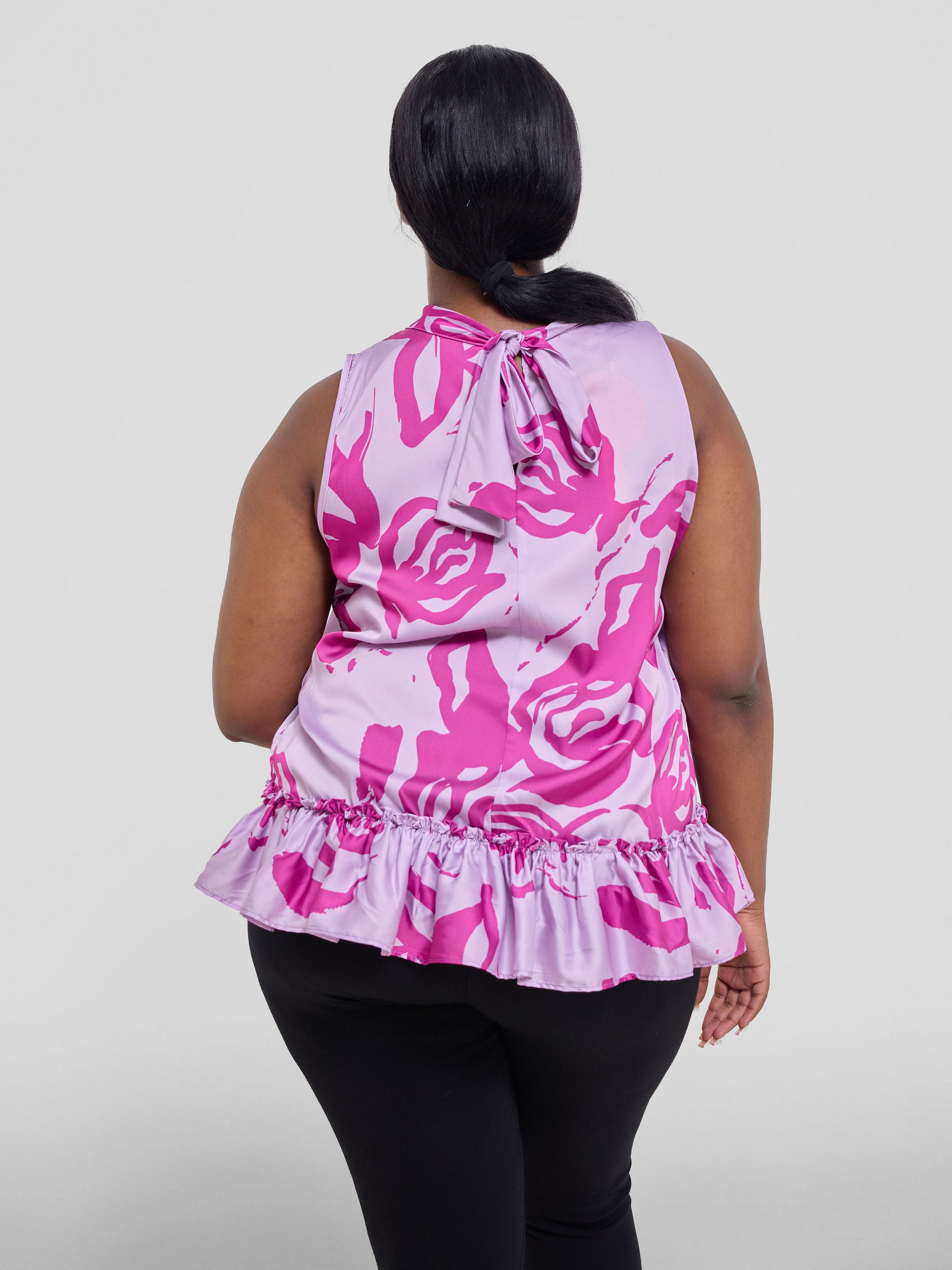 Vivo Kelemi 4.0 Sleeveless Top - Lilac / Magenta Nashe Print