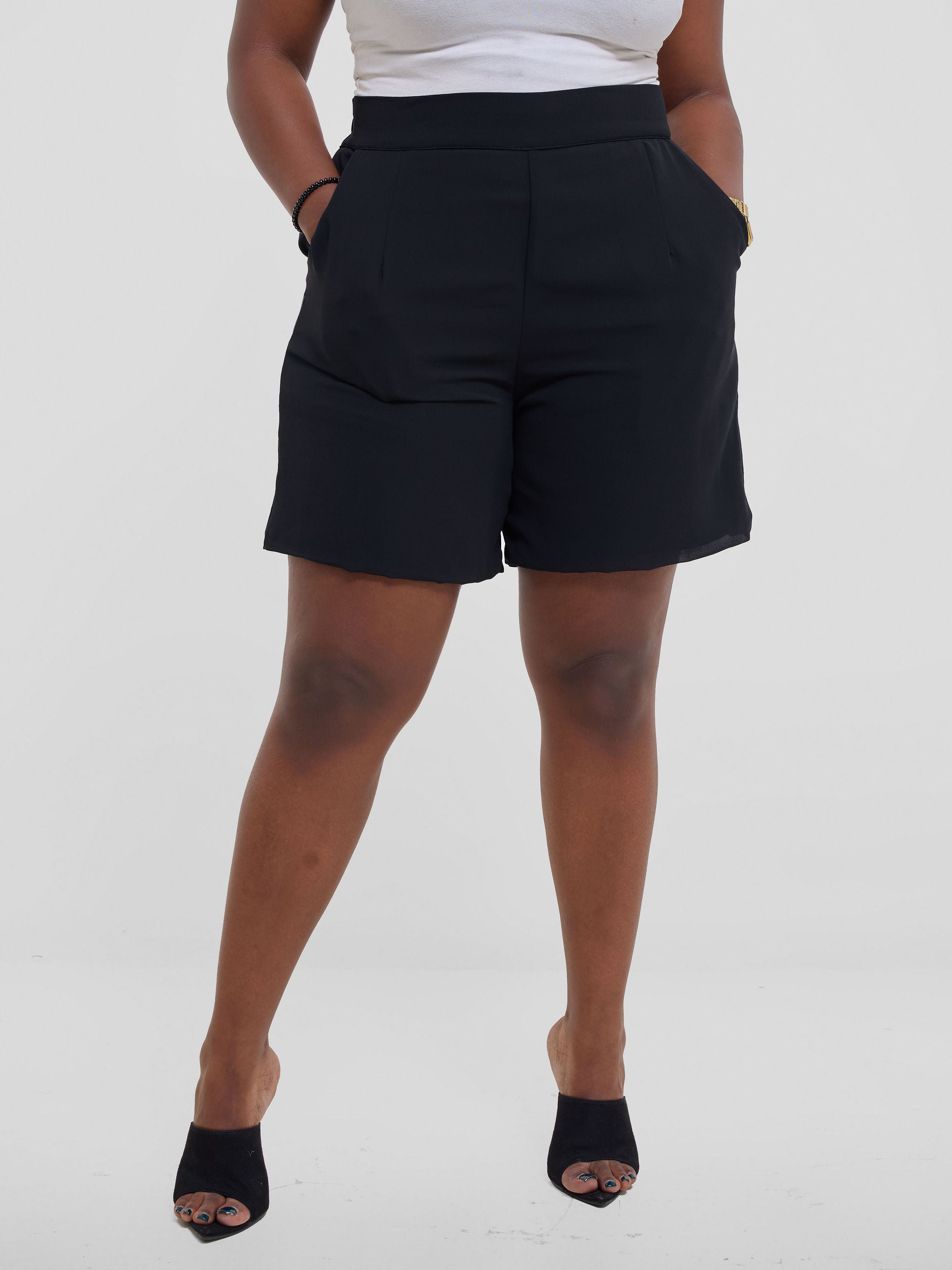 Vivo Chiffon  Shorts - Black