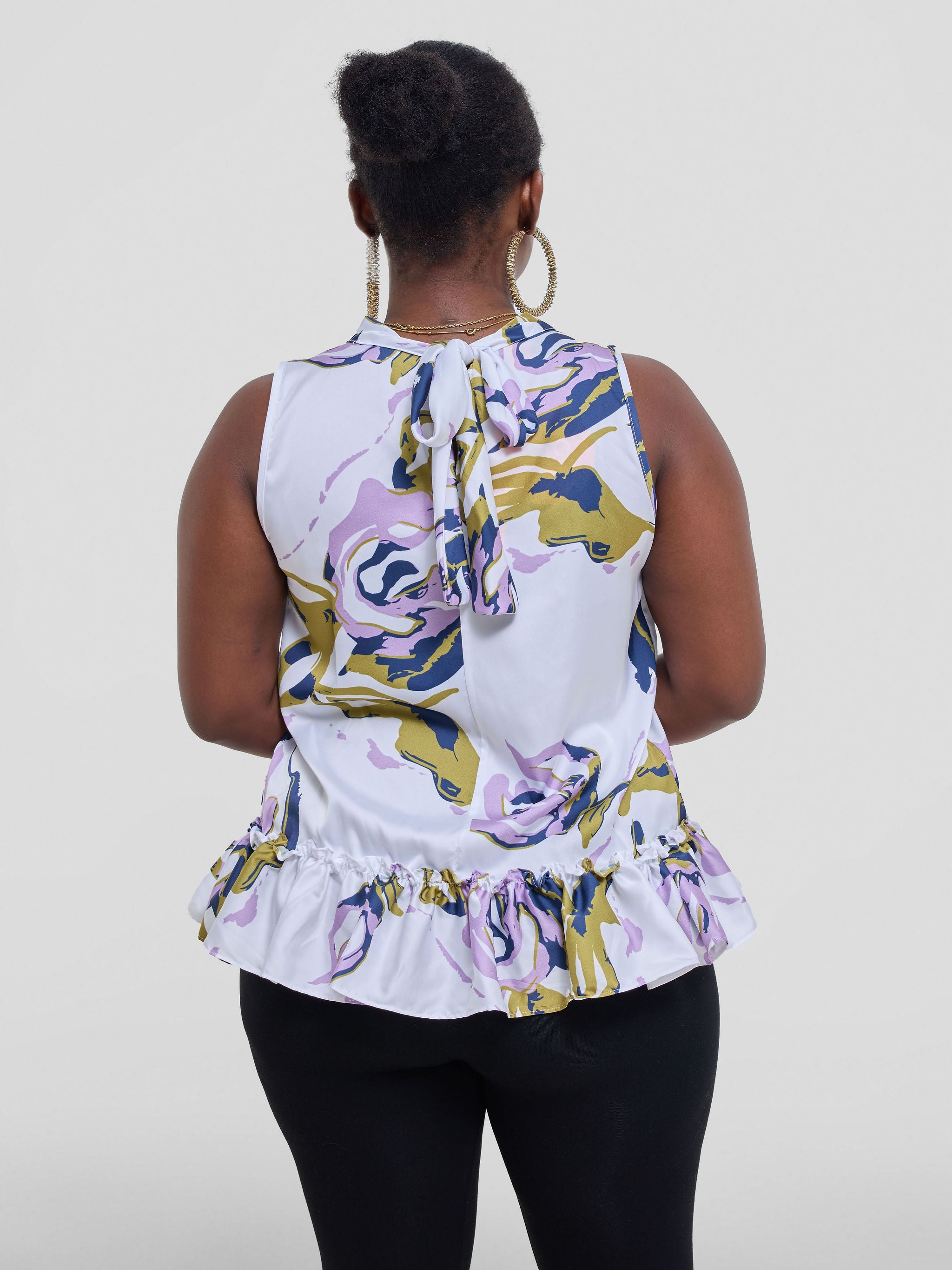 Vivo Kelemi 4.0 Sleeveless Top - Lilac / Olive Nashe Print