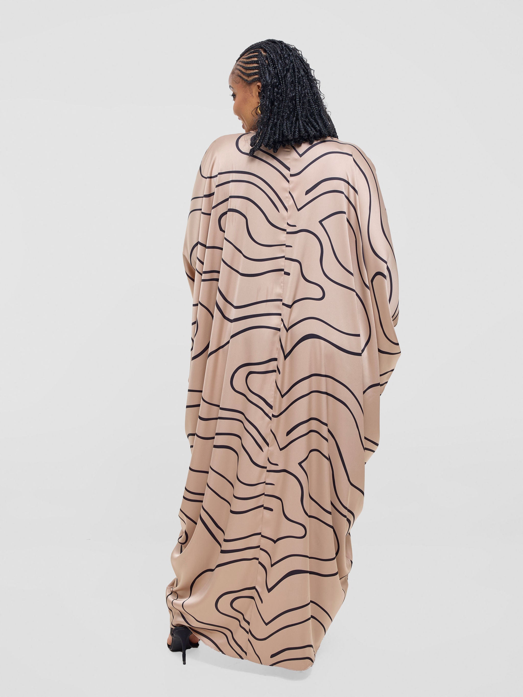 Vivo Lani Maxi Dress - Yellow / Black Hini Print