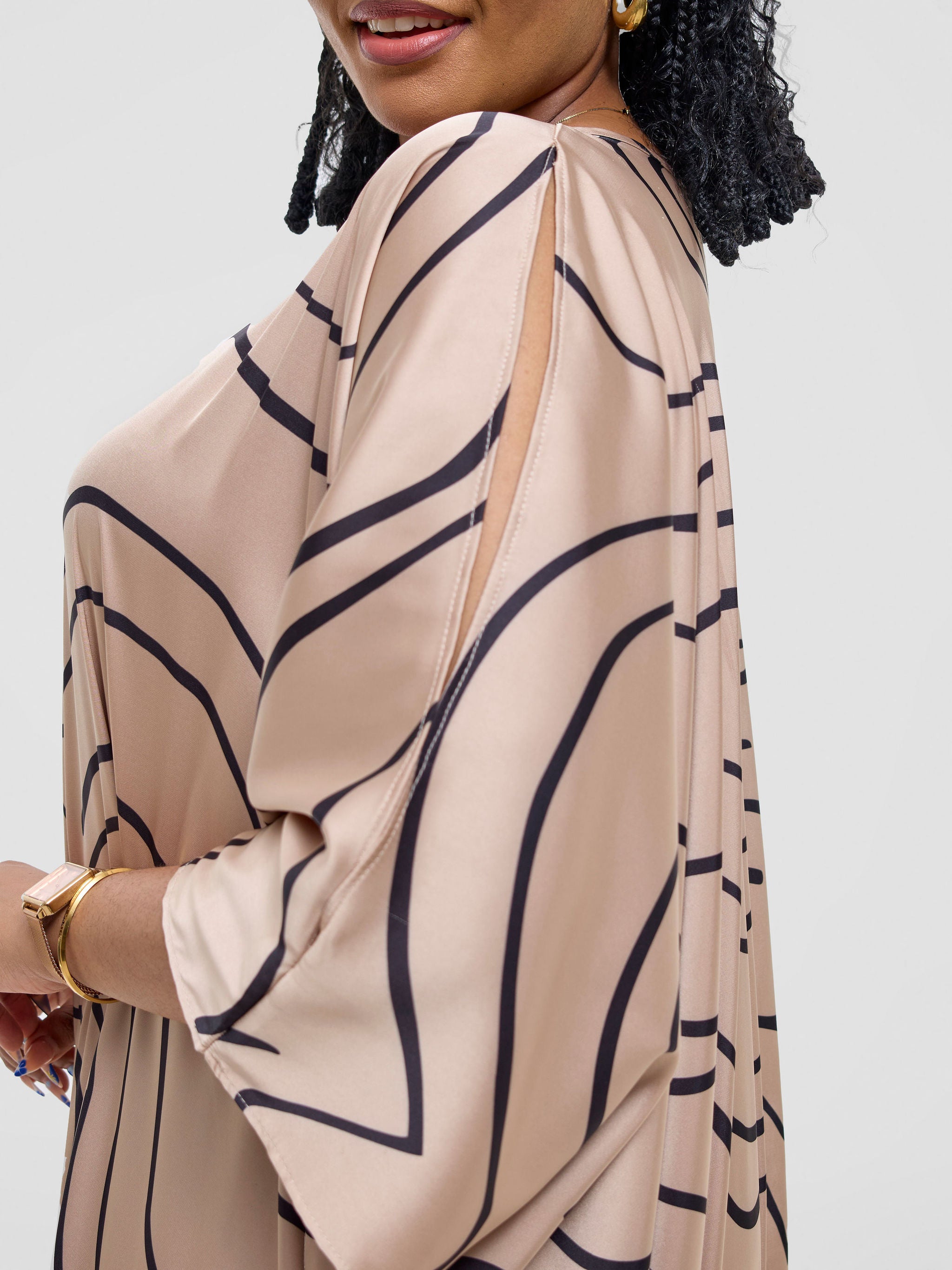 Vivo Lani Maxi Dress - Yellow / Black Hini Print