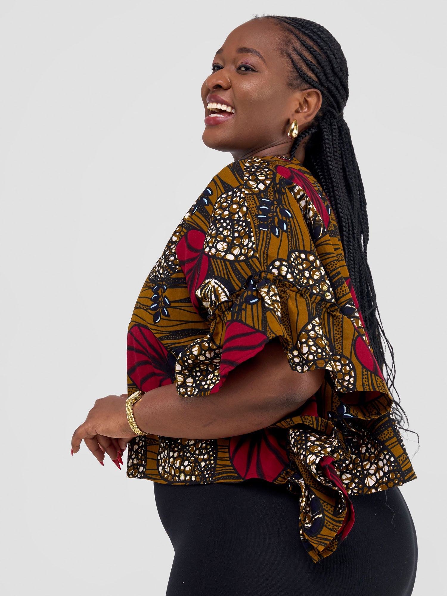 Safari Nimali Side Frill Kaftan - Sipo