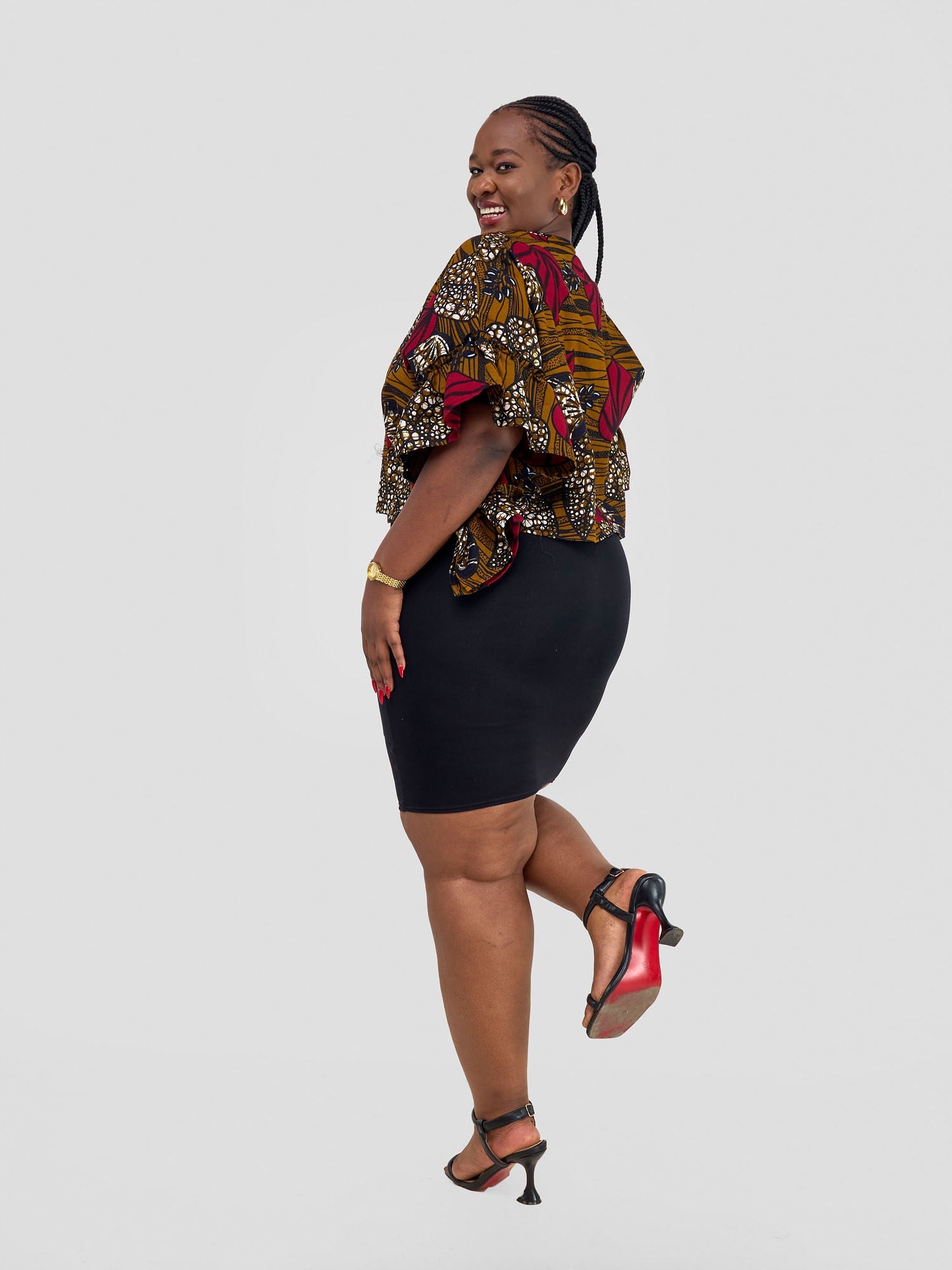 Safari Nimali Side Frill Kaftan - Sipo