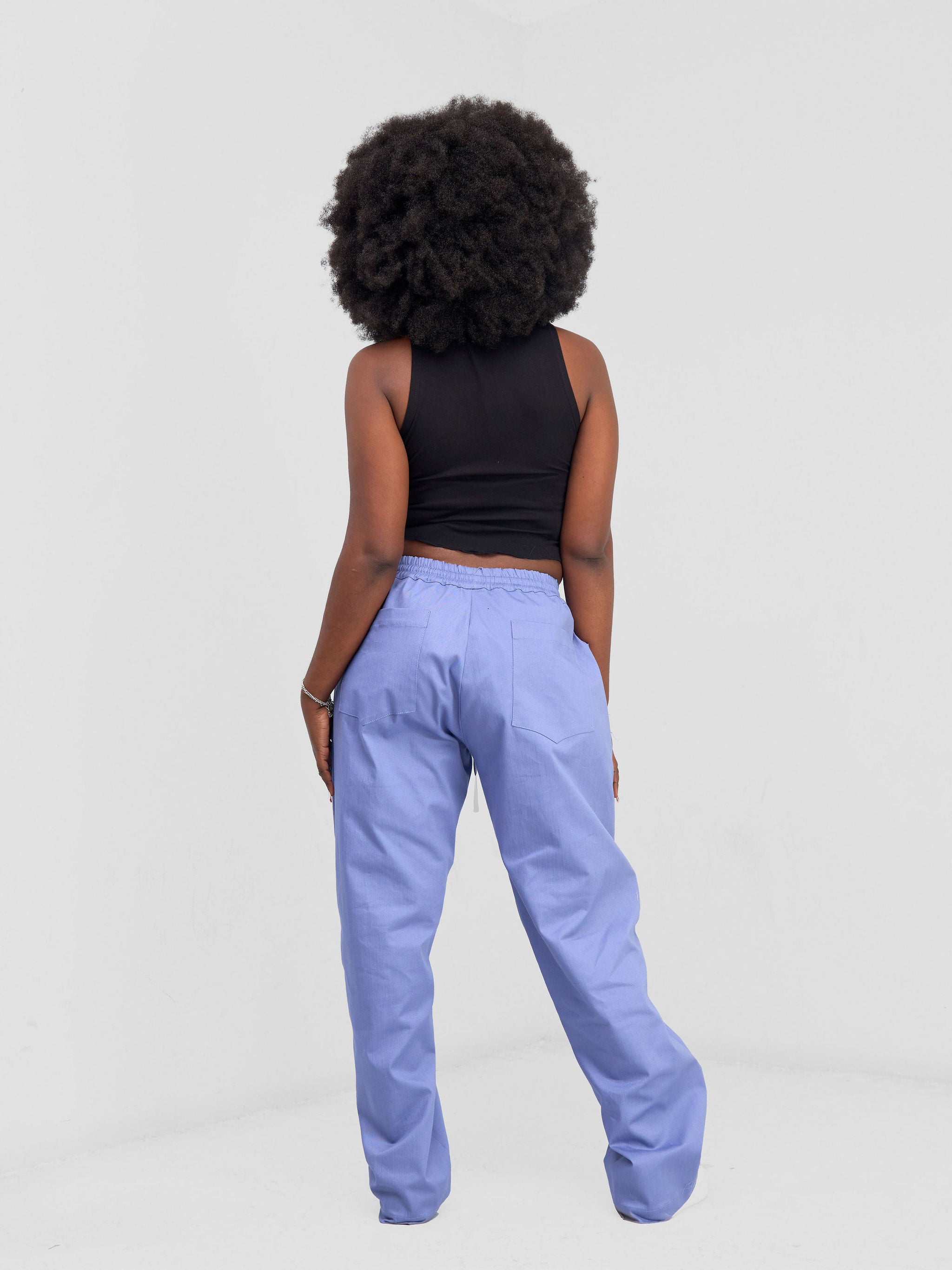 Zoya Banda Halter Neck Assymetrical Crop Top - Black