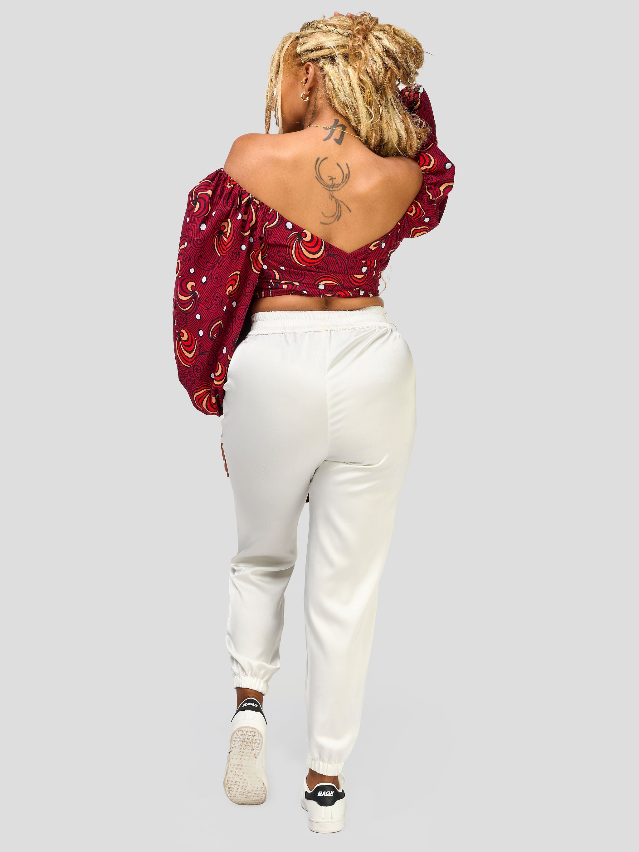Vivo Nimali Satin Joggers - White