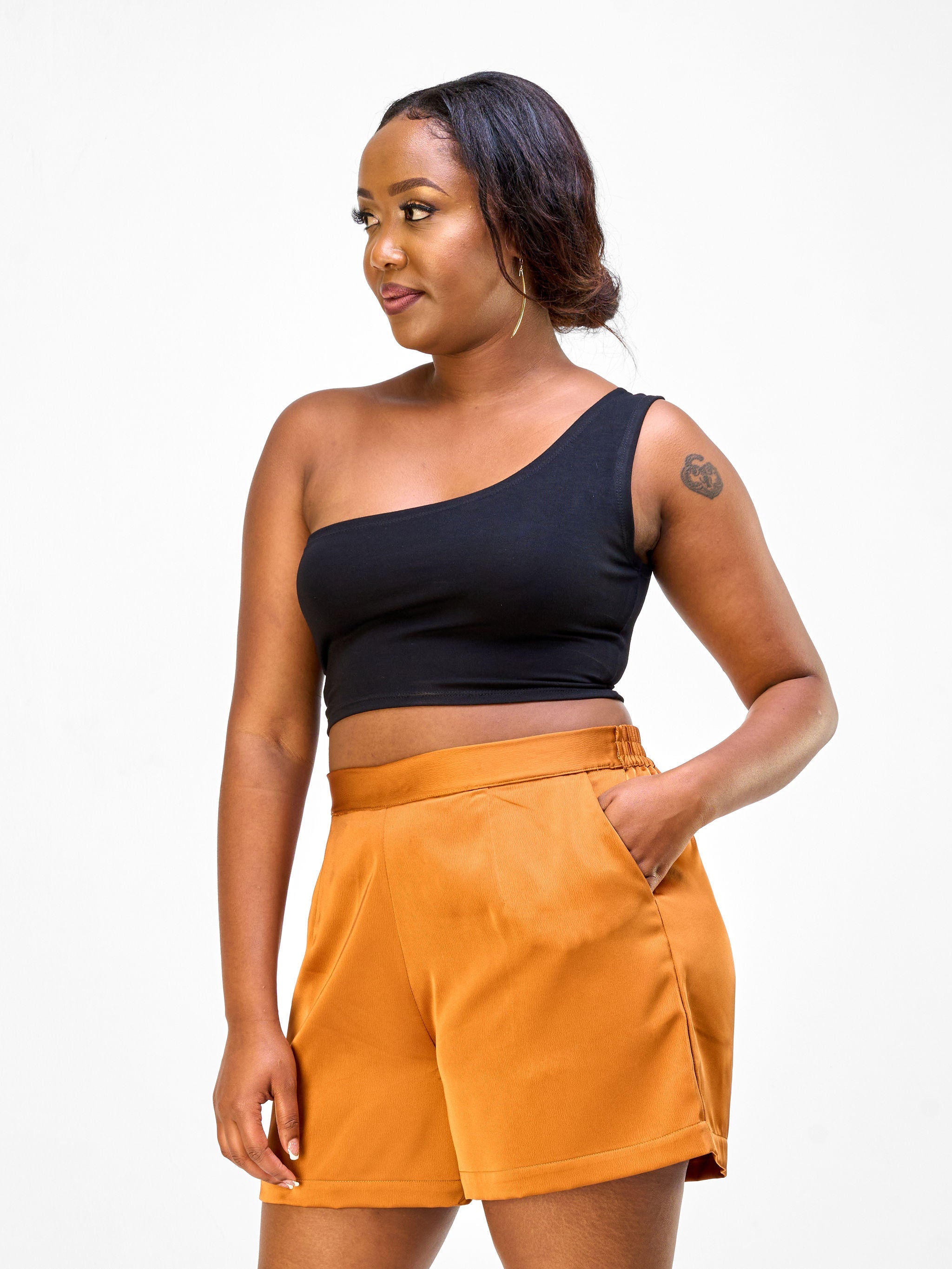 Vivo Nimali Satin Shorts - Rust
