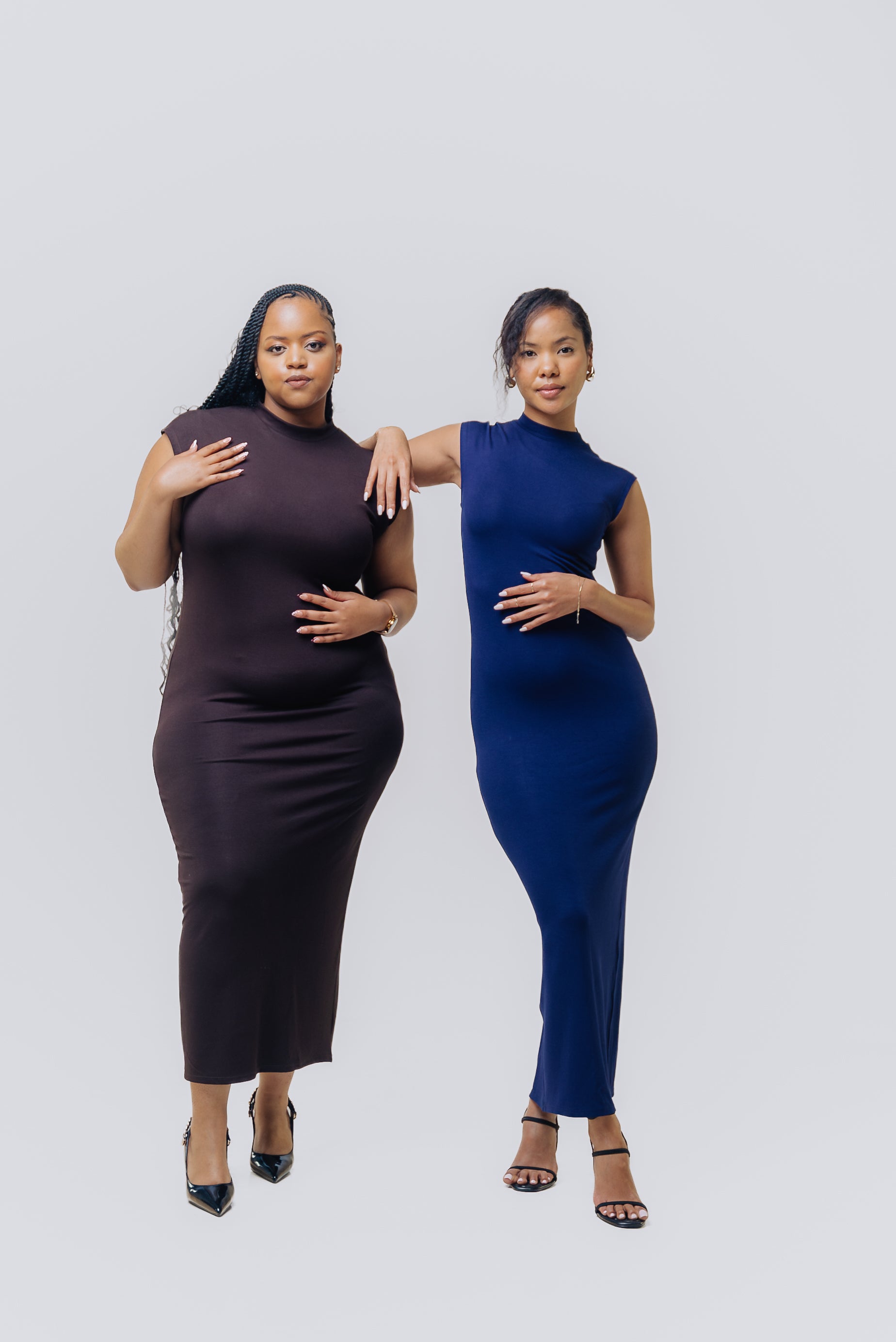 Vivo X This Is Essential Midi Dress - Chocolate