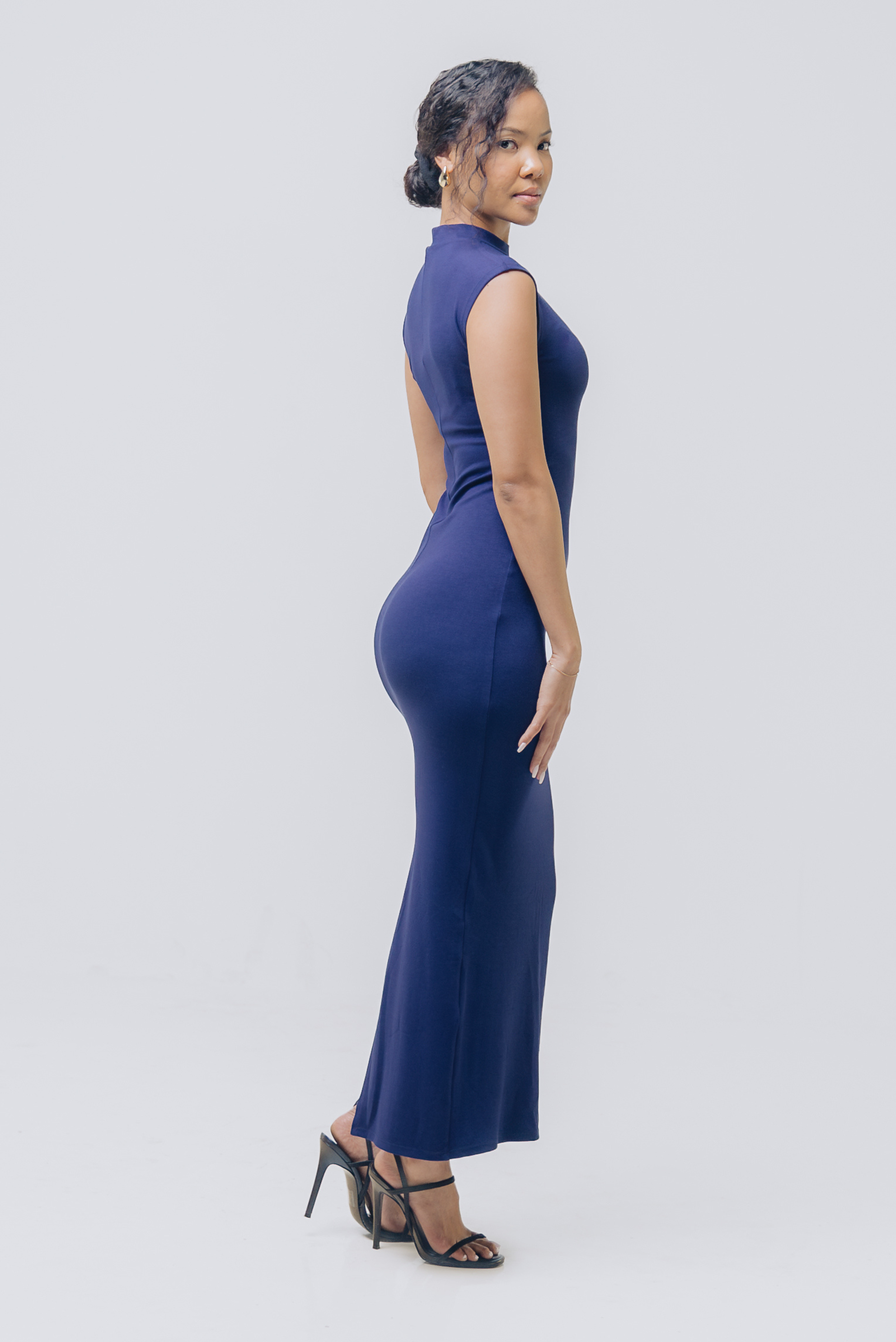 Vivo X This Is Essential Midi Dress - Navy Blue