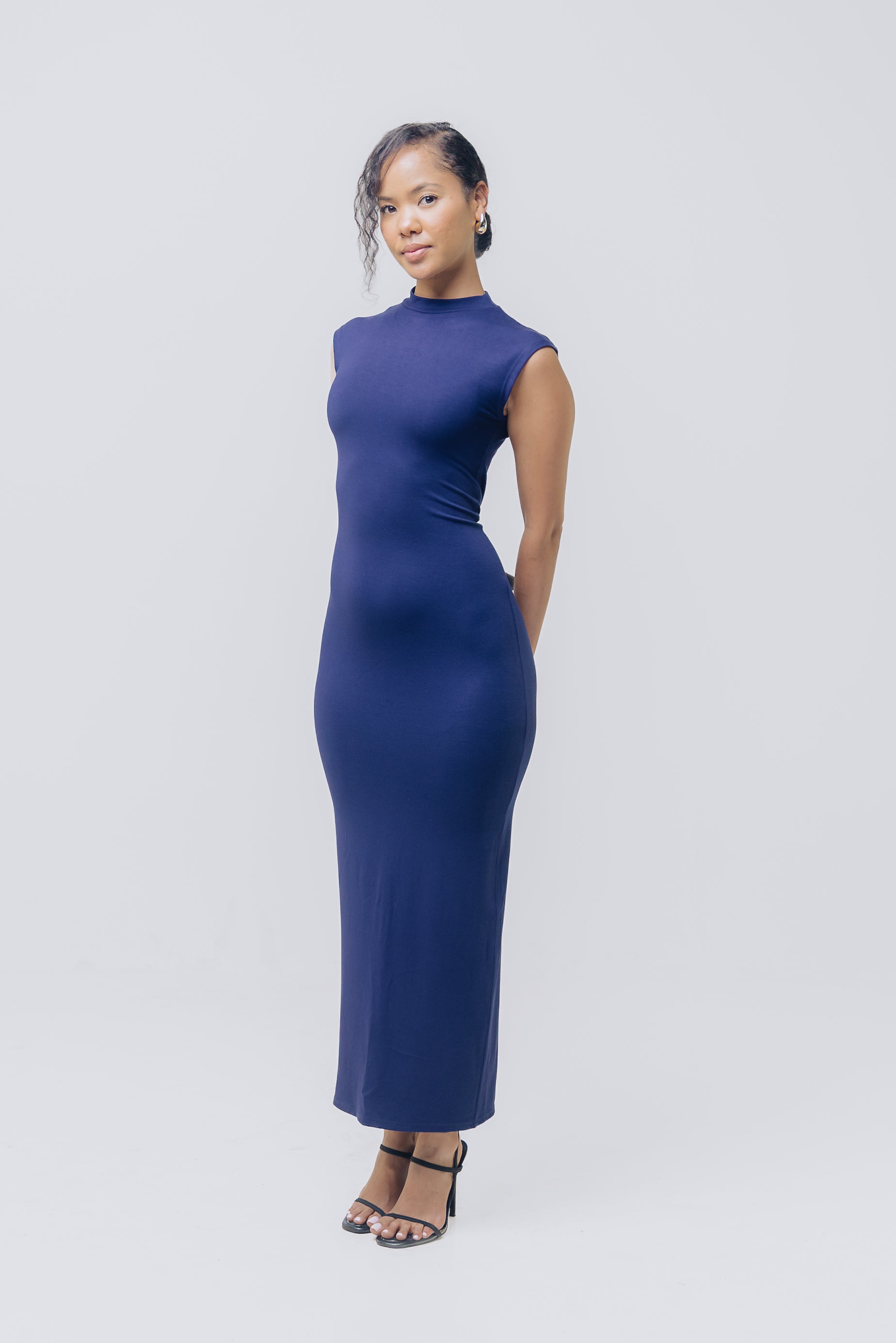 Vivo X This Is Essential Midi Dress - Navy Blue