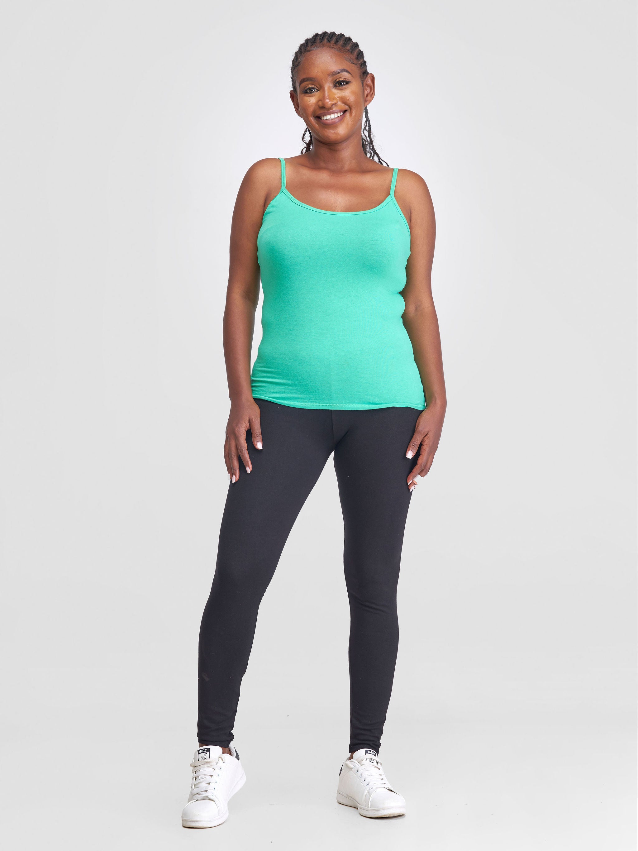 Zoya Chill Spaghetti Strap Tank Top - Green