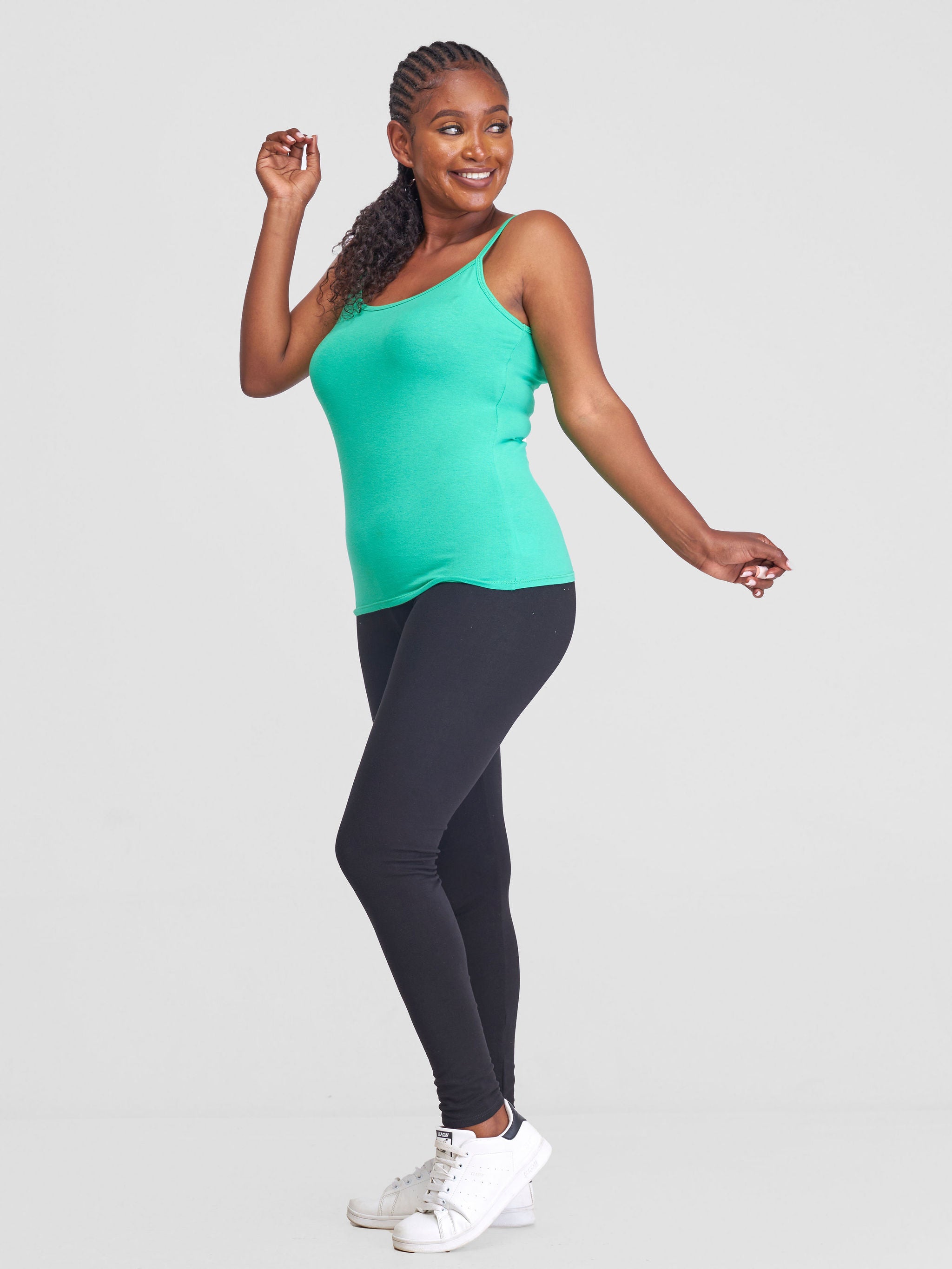 Zoya Chill Spaghetti Strap Tank Top - Green