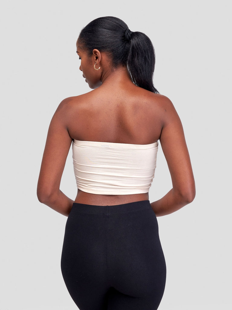 Zoya Basic Jersey Bandeau - Buttermilk - Shopzetu