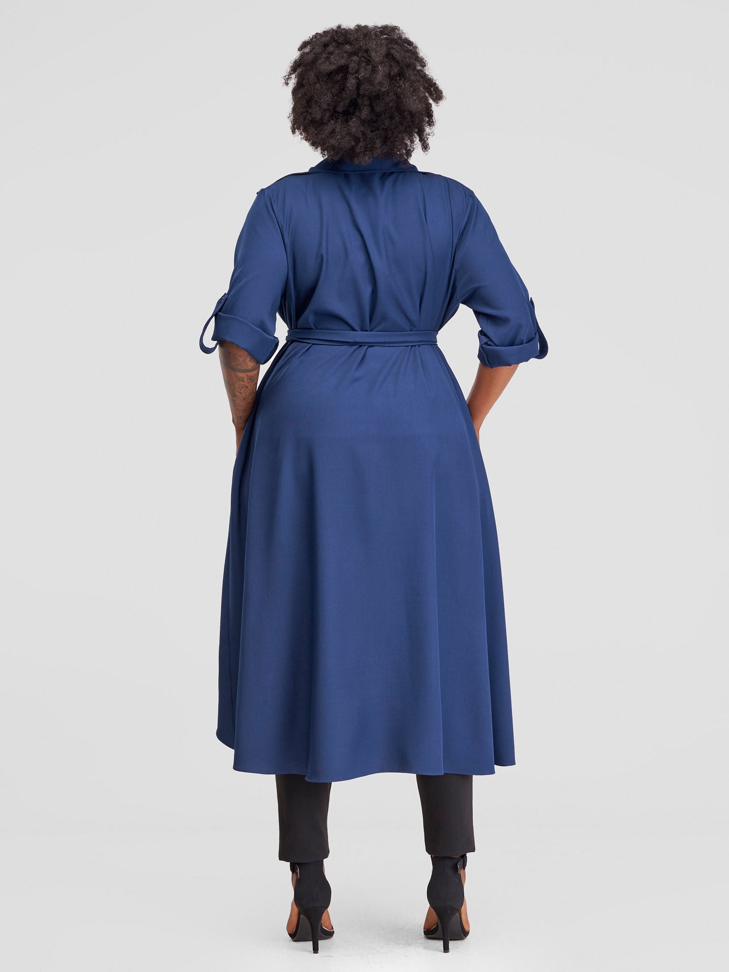 Vivo Ava 3/4 Sleeve Kimono - Dark Navy Blue