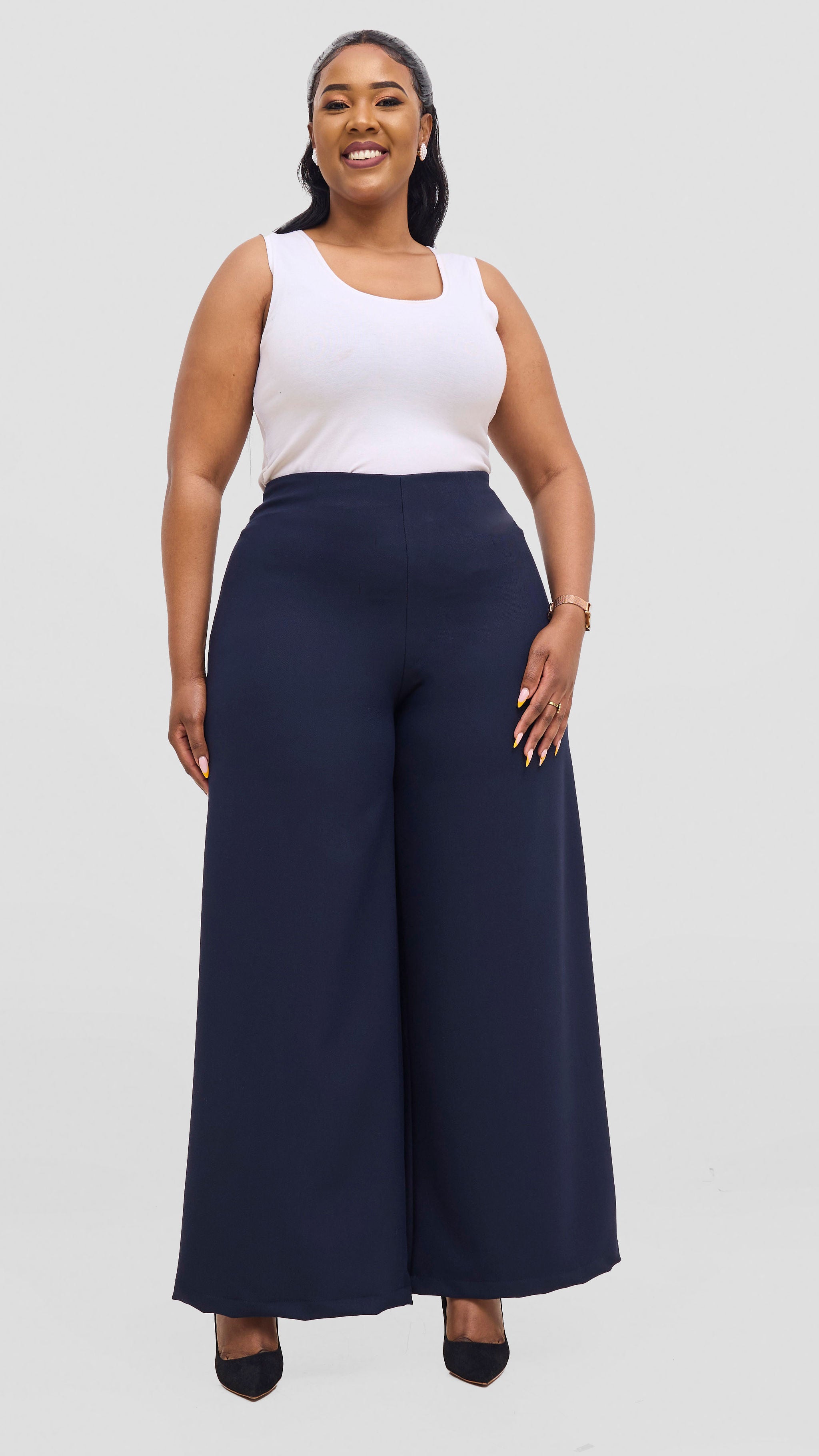 Vivo Diella Wide Leg Pants - Navy