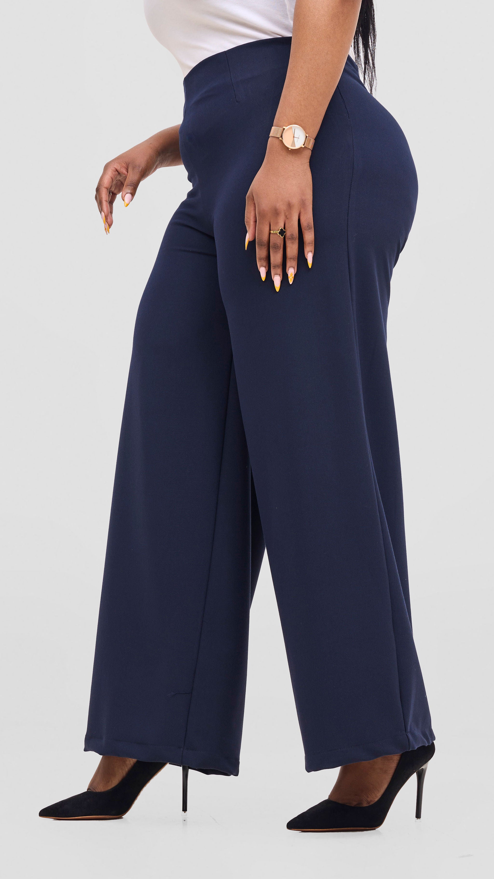 Vivo Diella Wide Leg Pants - Navy