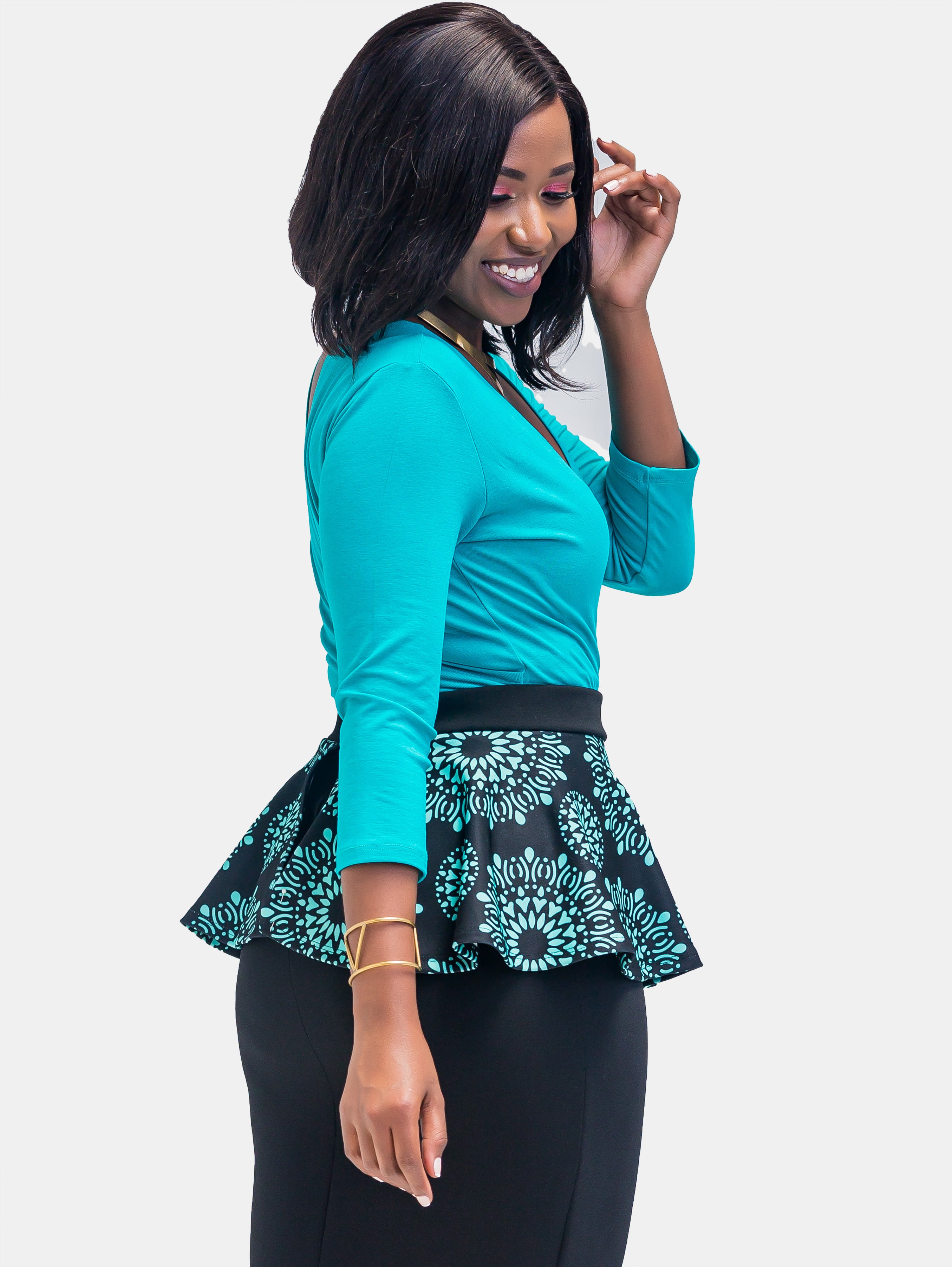 Sowairina ZaRa Crossover Bodysuit (Special Offer)- Sea Green