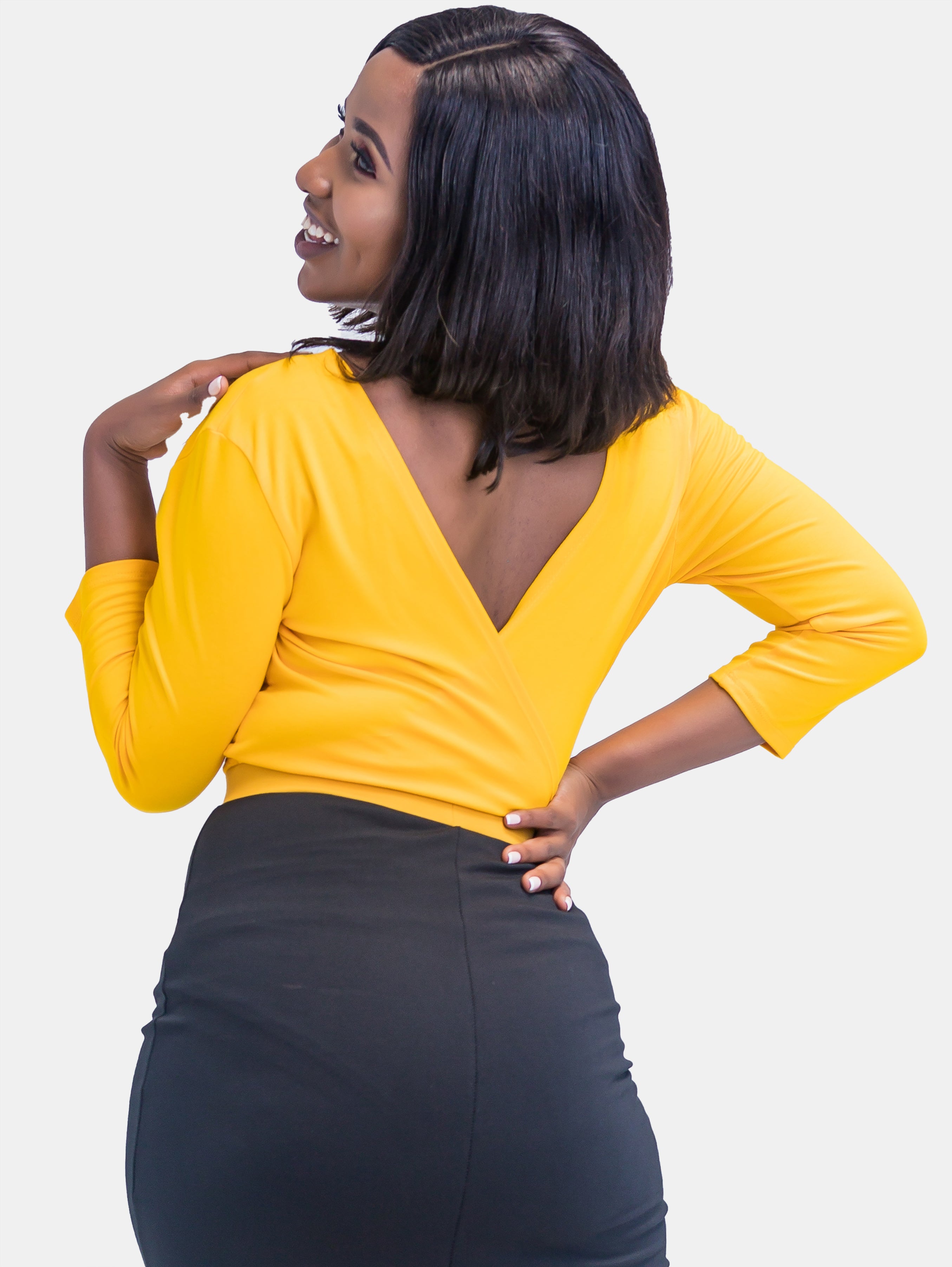 Sowairina ZaRa Crossover Bodysuit (Special offer) - Yellow