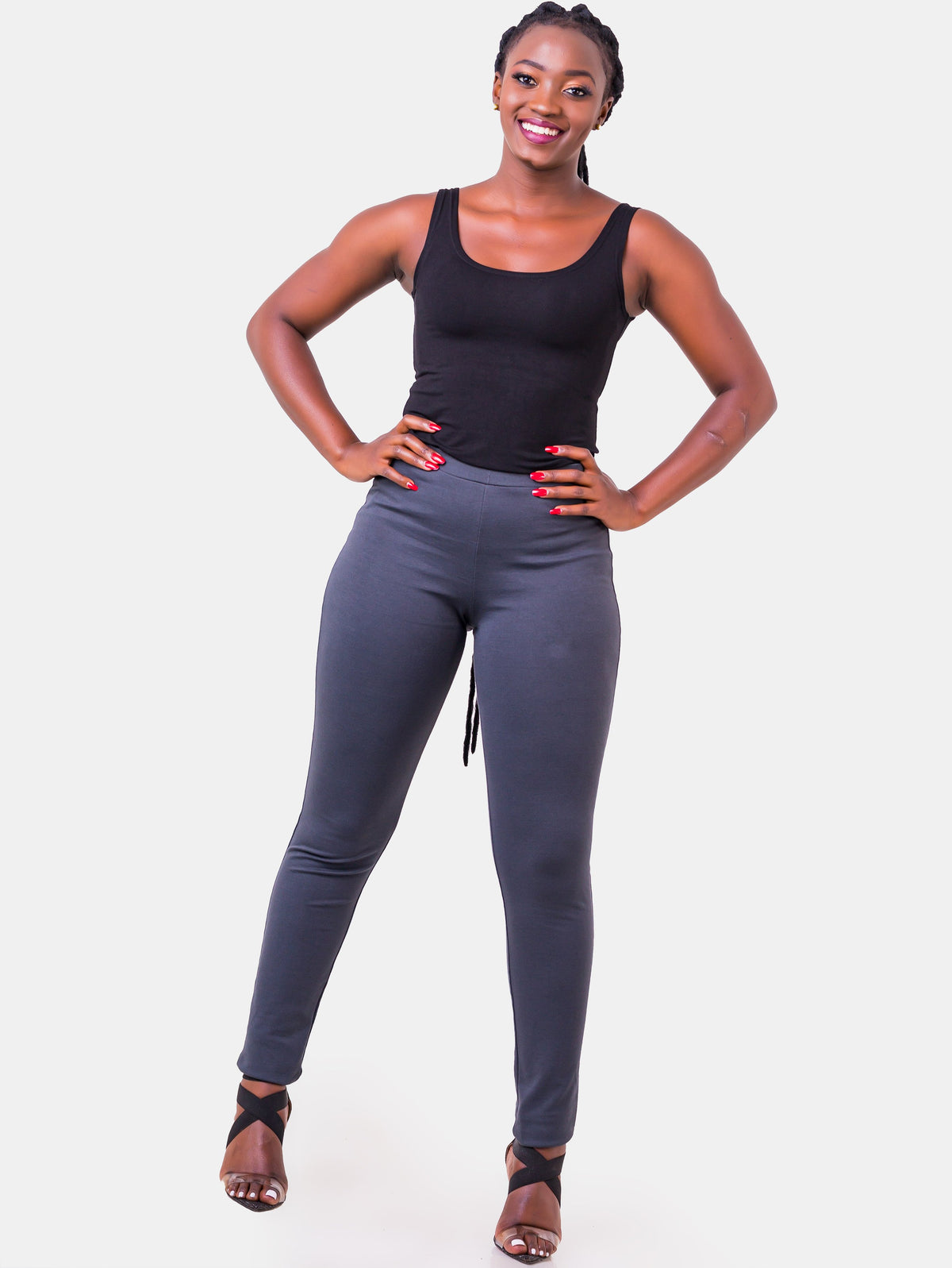 Vivo Hari Wide Leg Pants - Navy Blue