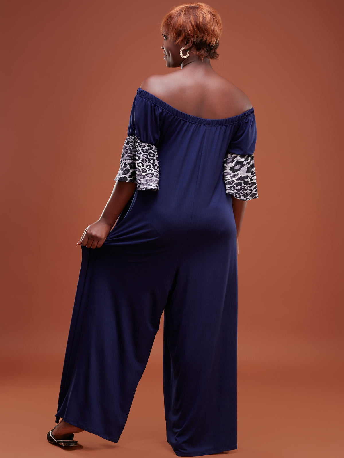 Vivo Zari Strappy Jumpsuit - Navy Blue