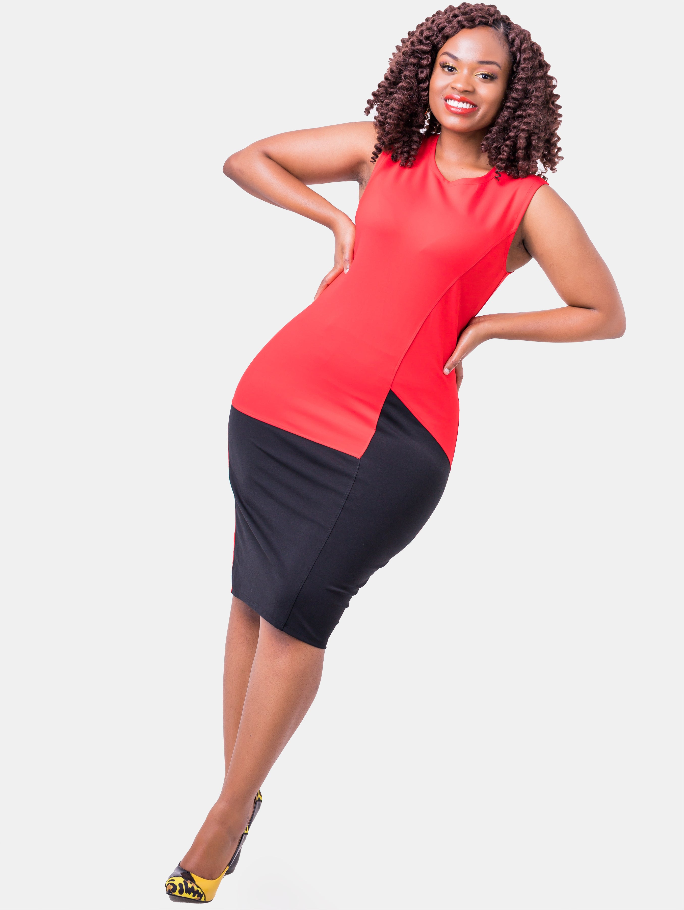 Vivo Tinola Sheath Dress - Red