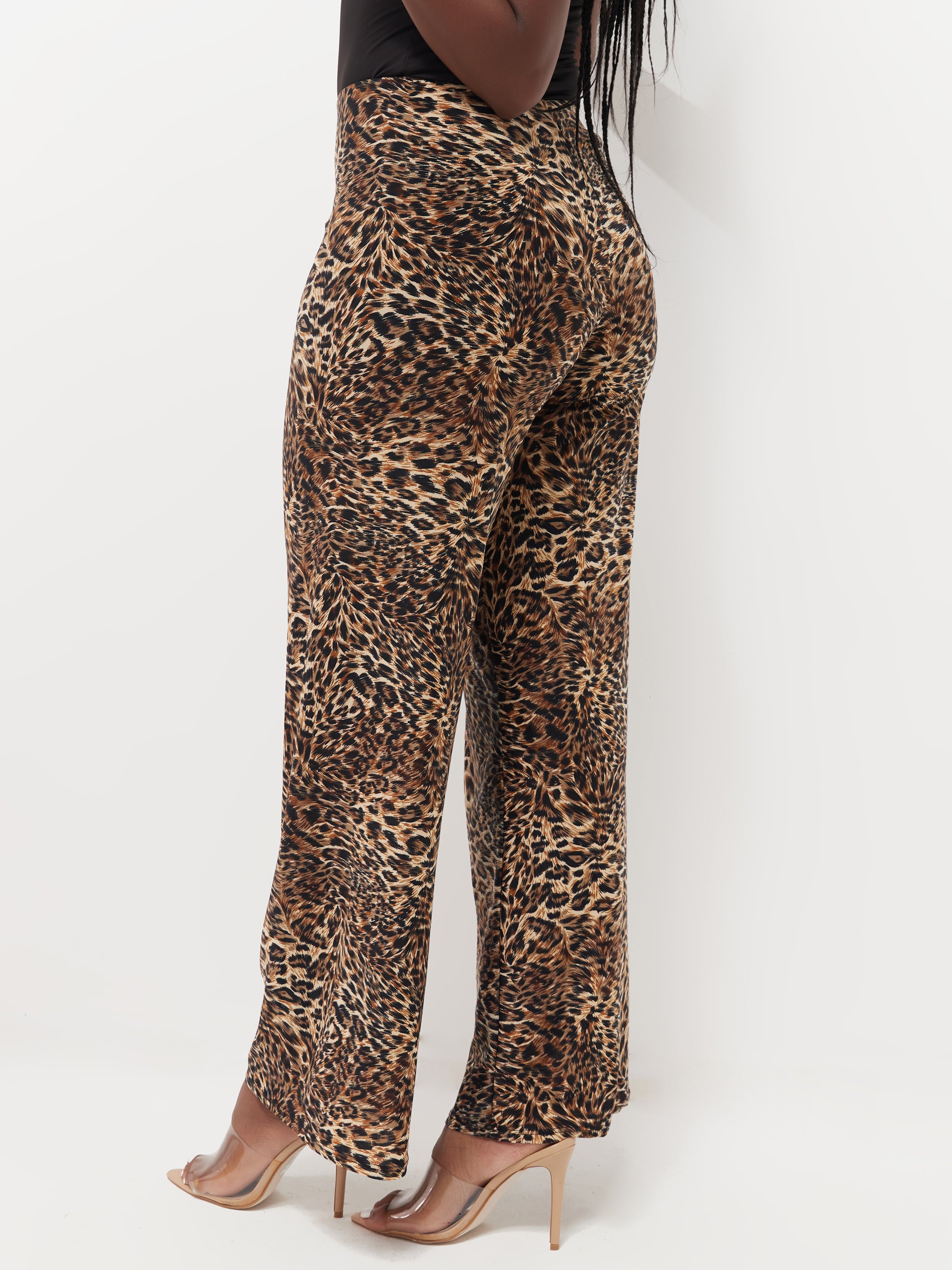 Safari Naima Lined Palazzo Pants - Rust Print