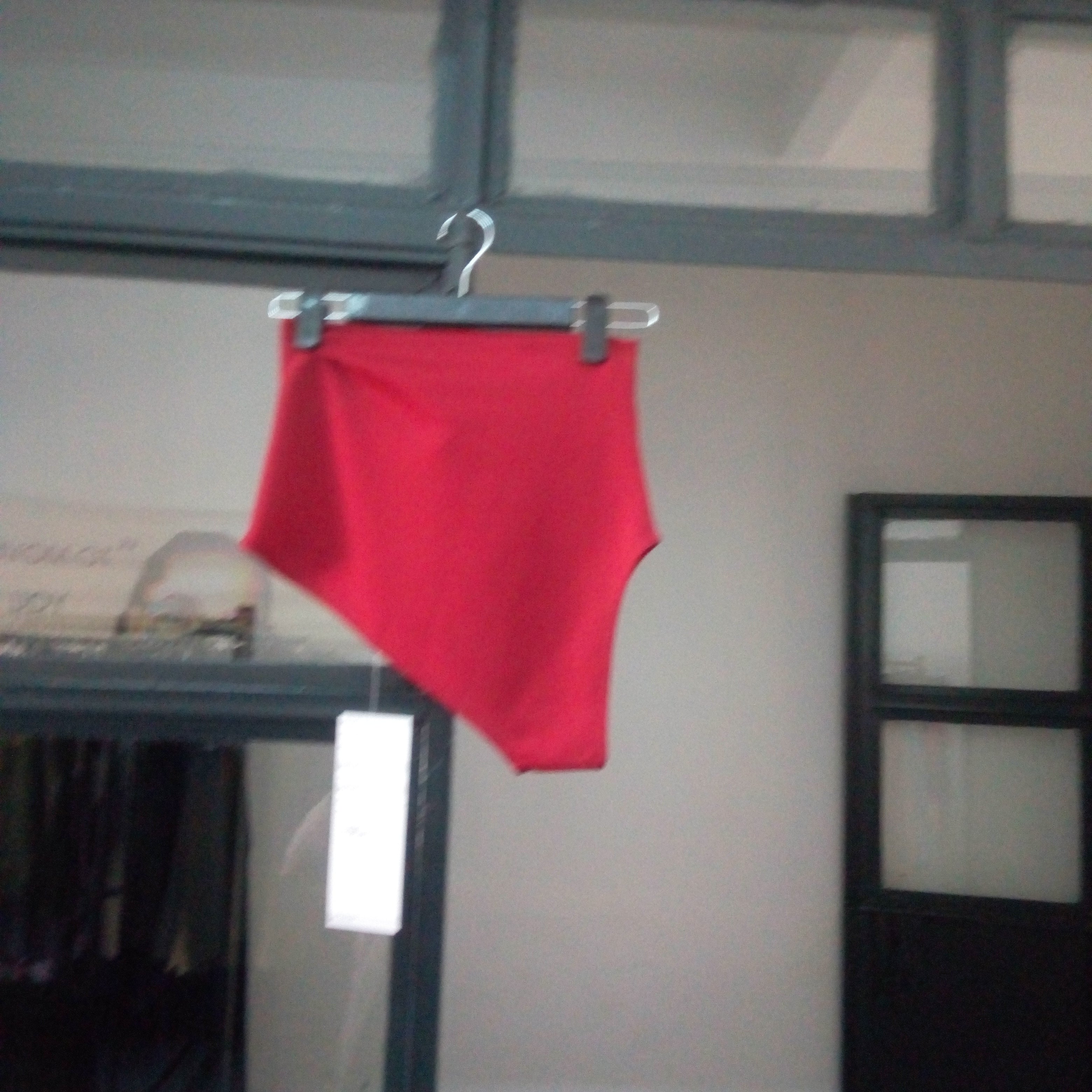 Vivo Essentials One Shoulder Triangle Crop Top - Sample