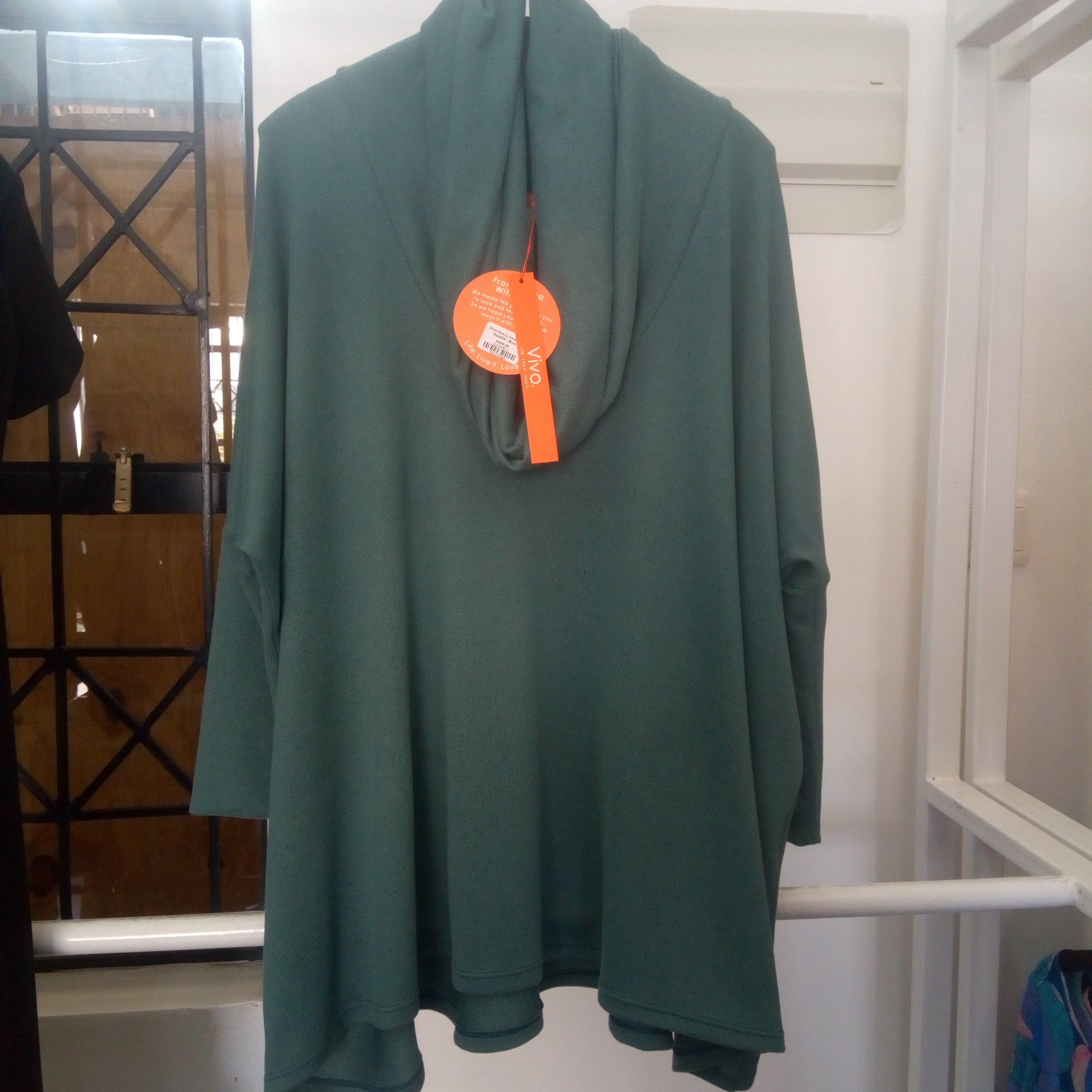 Vivo Basic Cowl Hoodie - Light Blue