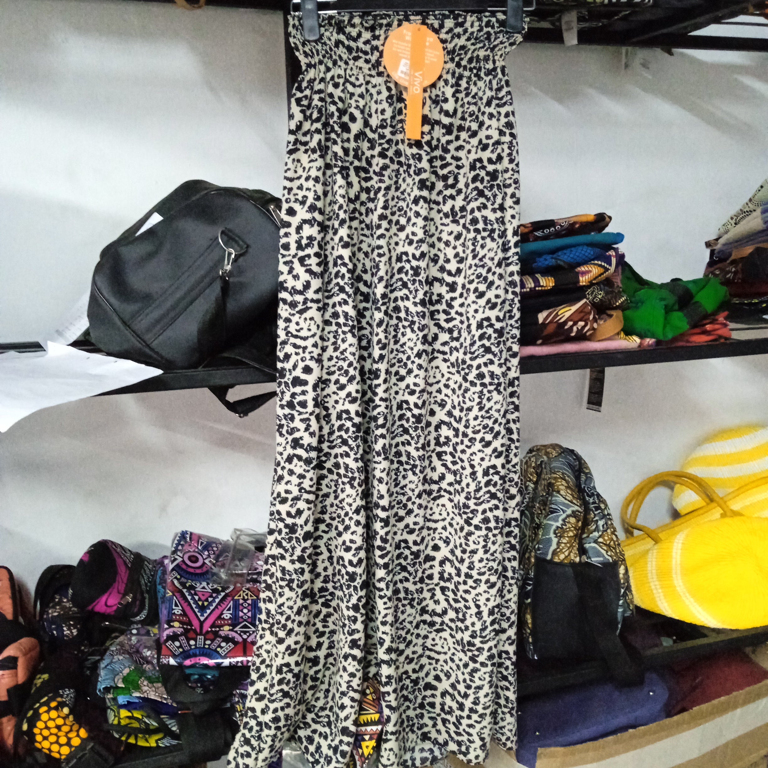 Safari Naima Shirred Waist Wide Leg Pants - Sample