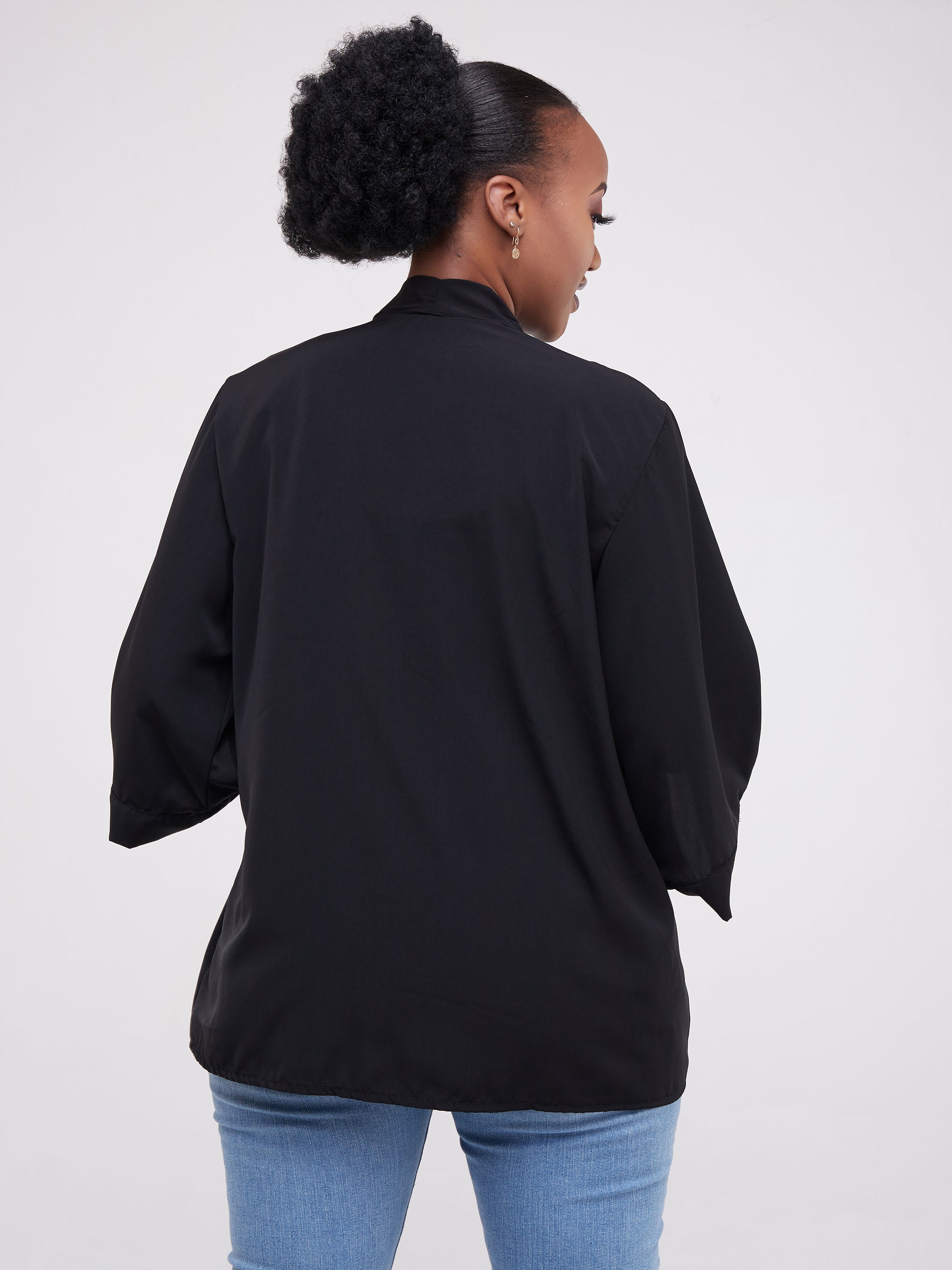 Vivo Alek Short Kimono - Black