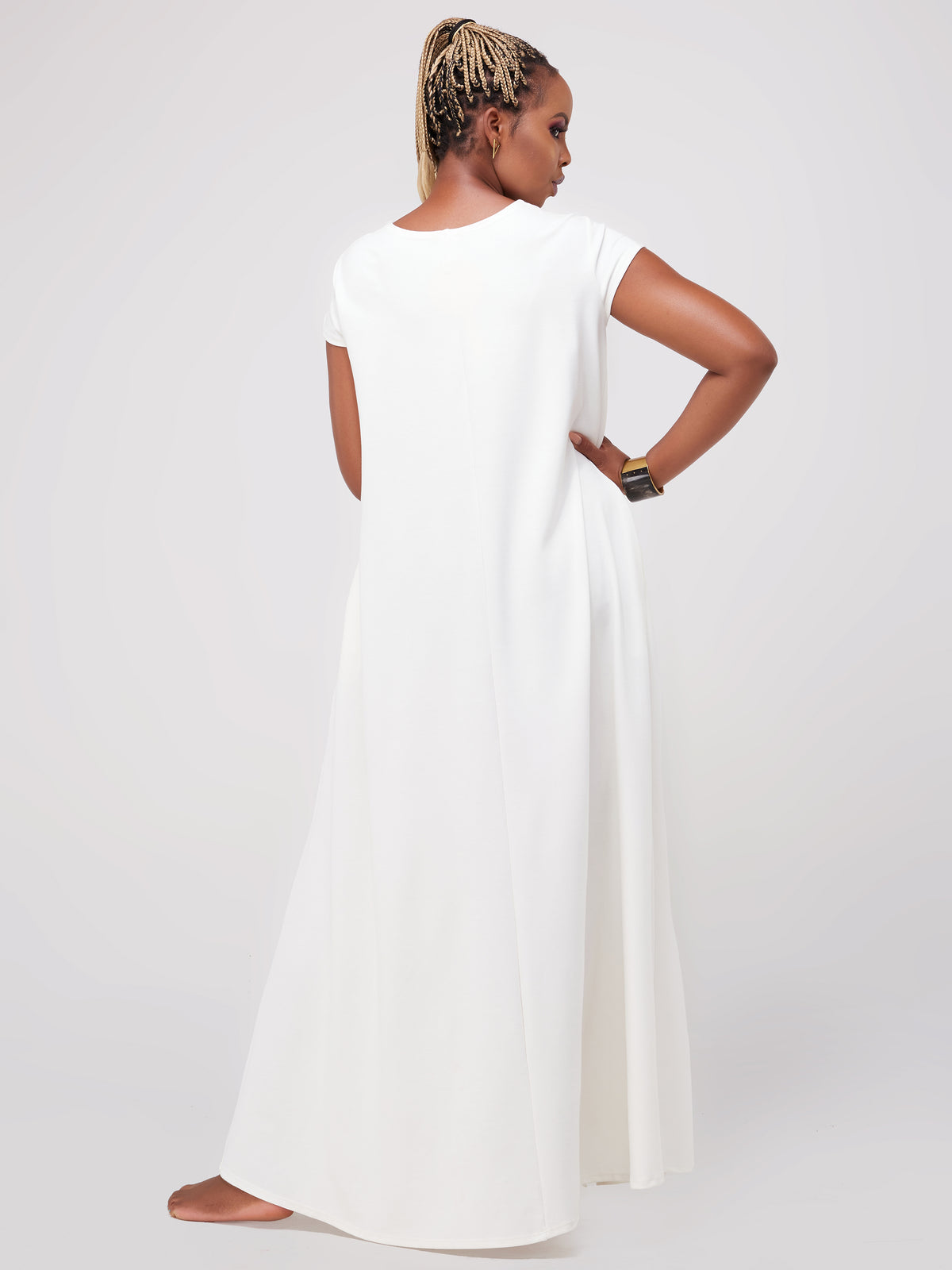 Vivo Basic Sleeveless Kena Tent Dress In Ponte - Black main image 0