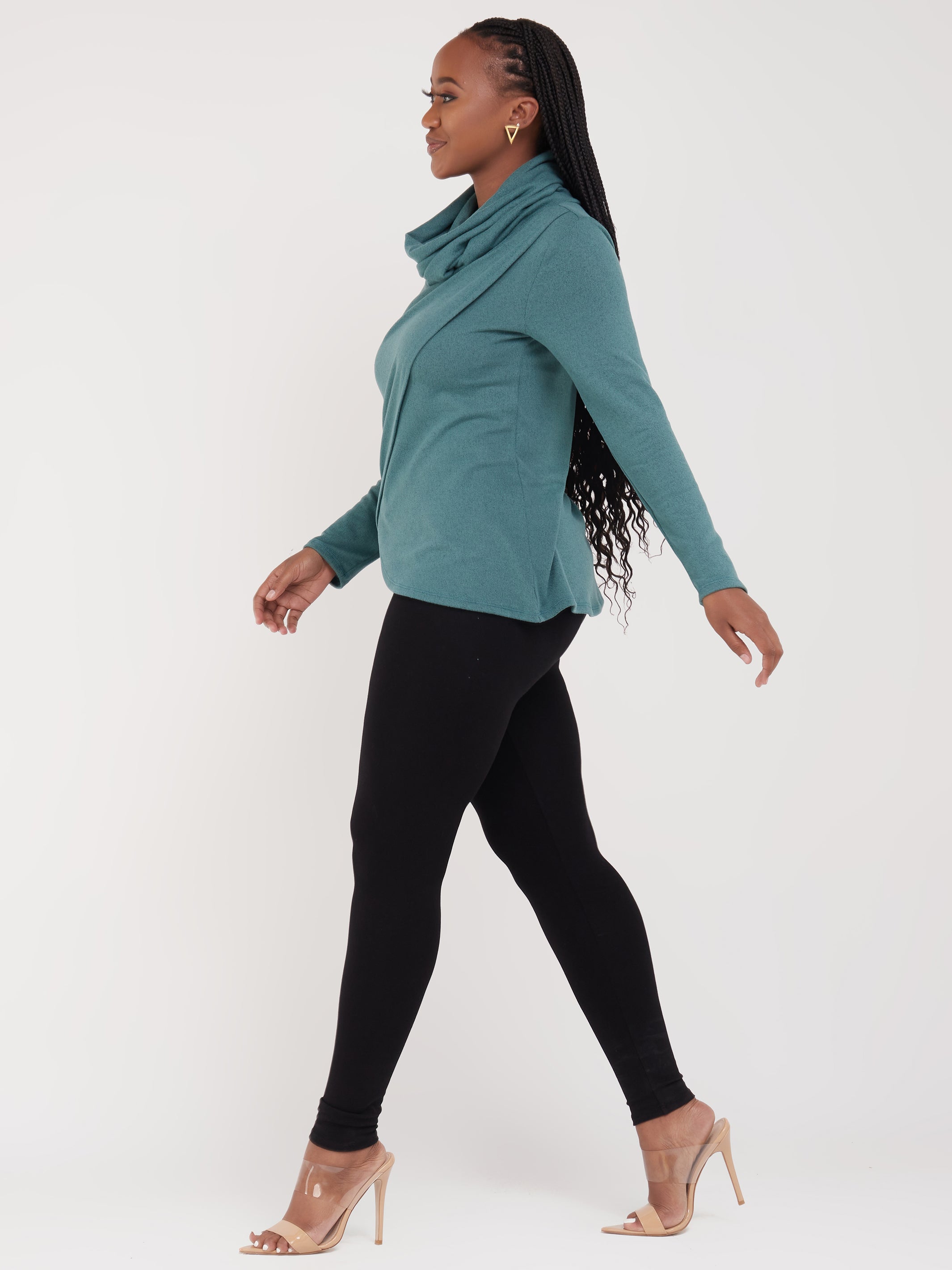 Vivo Basic Tulip Sweater - Light Blue