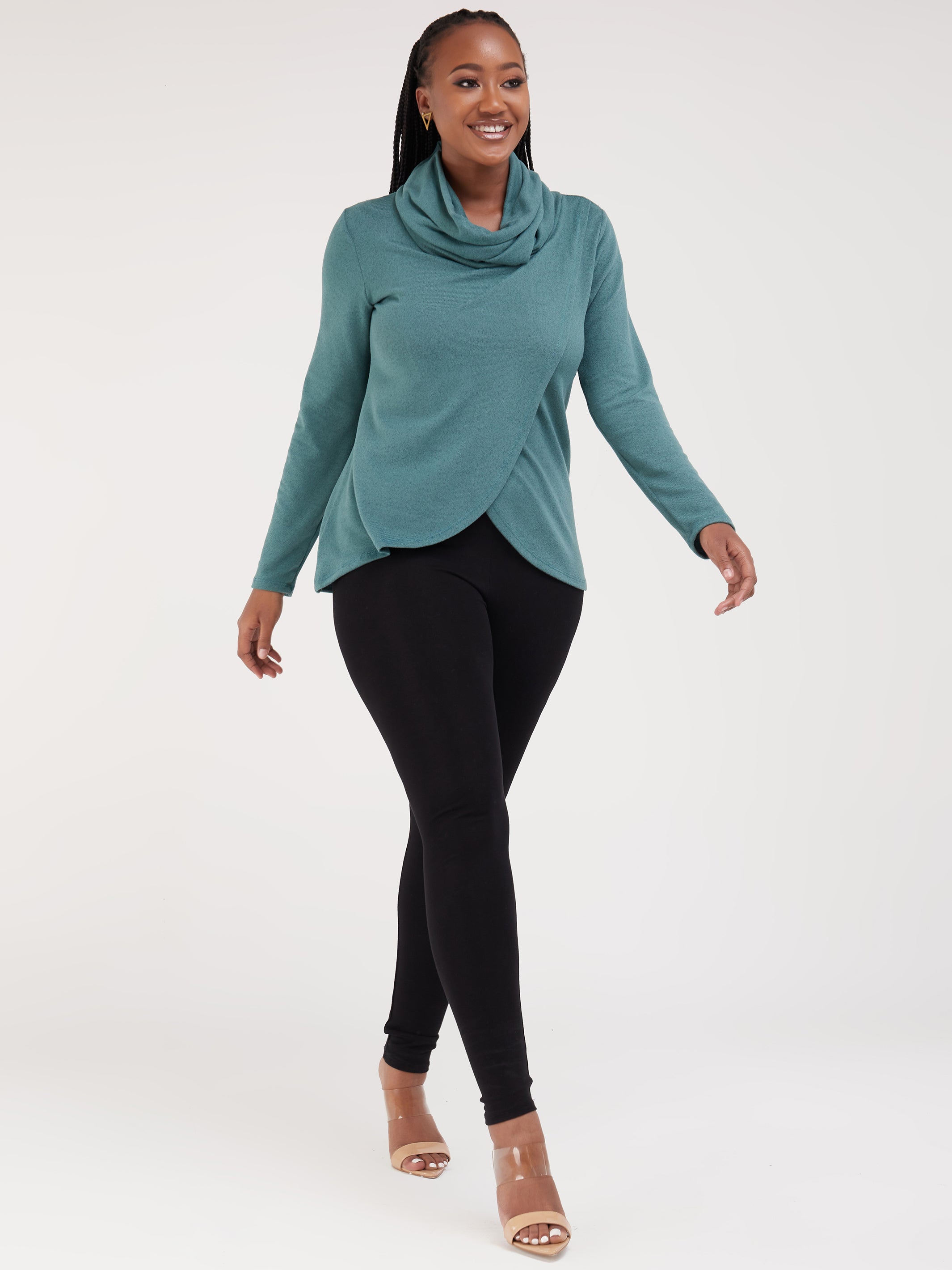 Vivo Basic Tulip Sweater - Light Blue