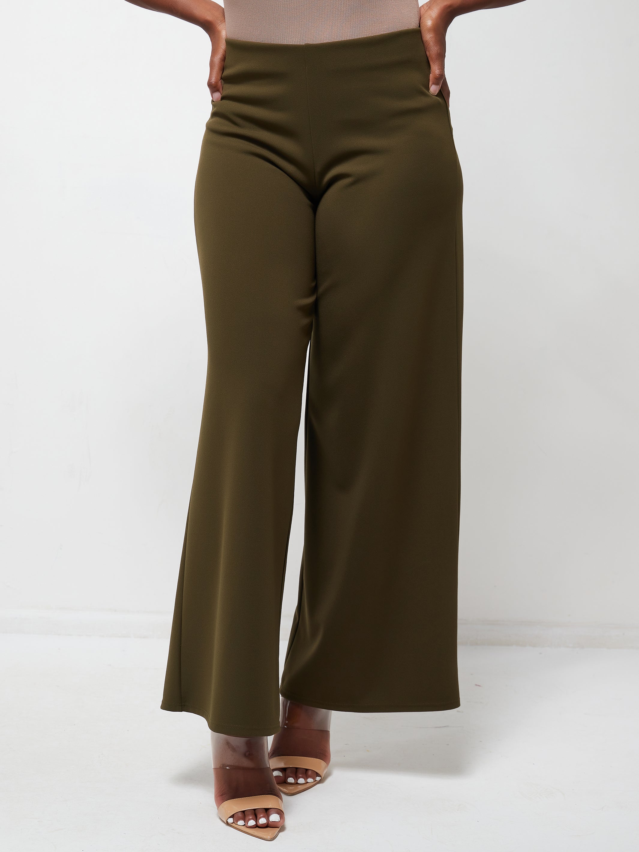 Vivo Dua Wide Leg Pants - Hunters Green