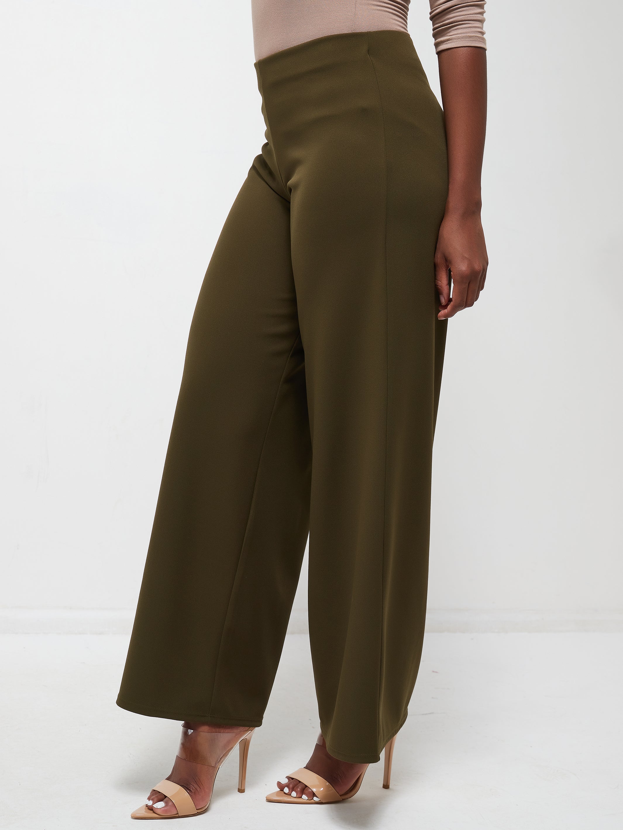 Vivo Dua Wide Leg Pants - Hunters Green