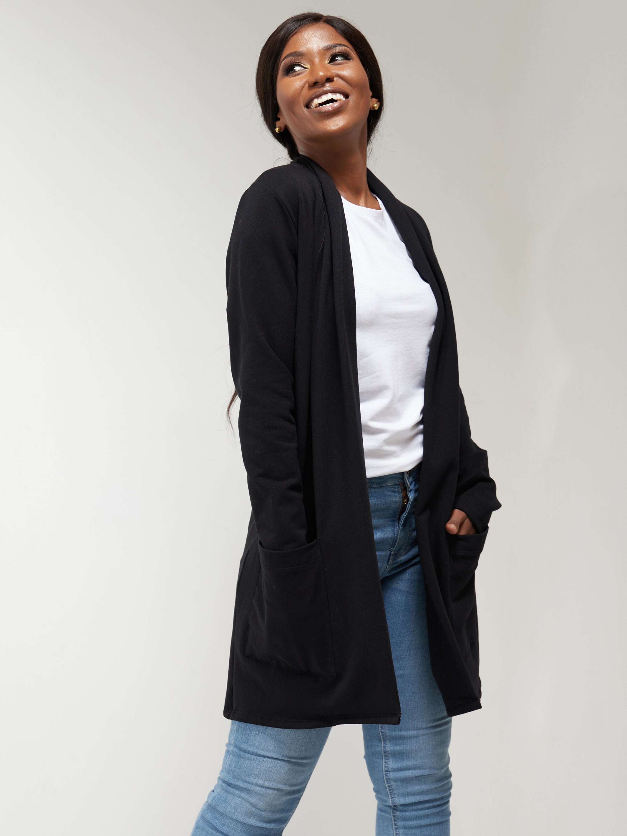 Vivo Fanah Long Sleeved Waterfall - Black