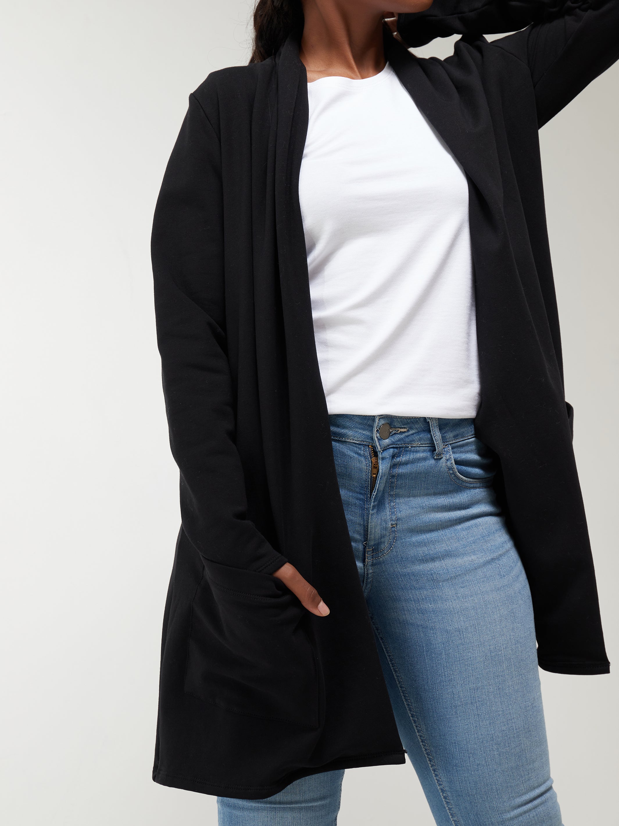Vivo Fanah Long Sleeved Waterfall - Black