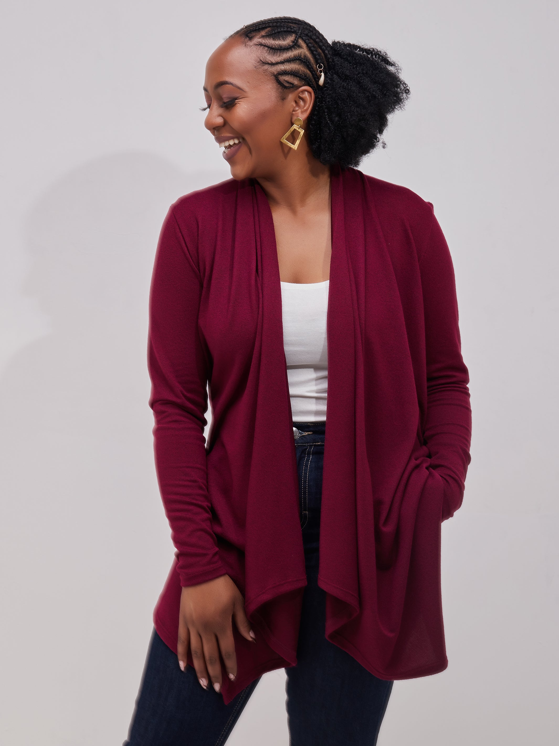 Vivo Basic Joy Sweater - Maroon