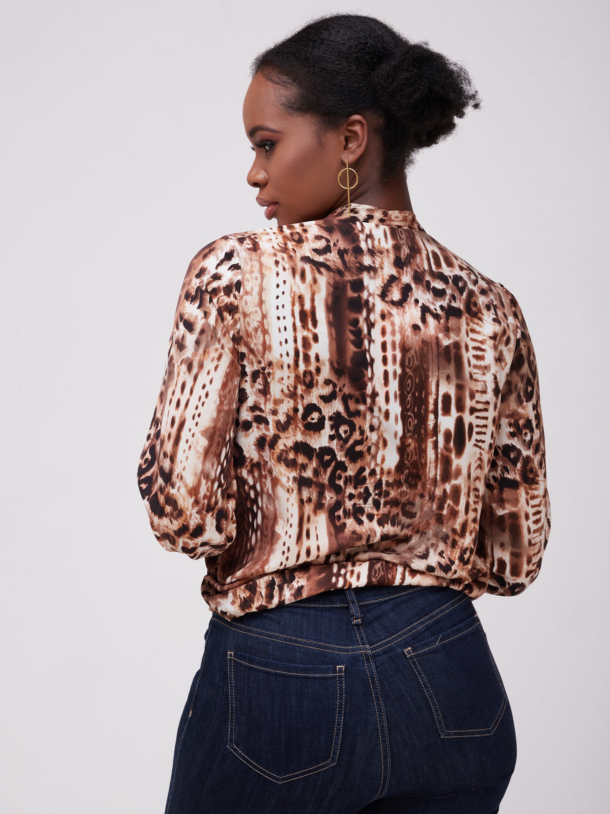 Safari Talek Lap - Over Top - Taupe Tiger Print